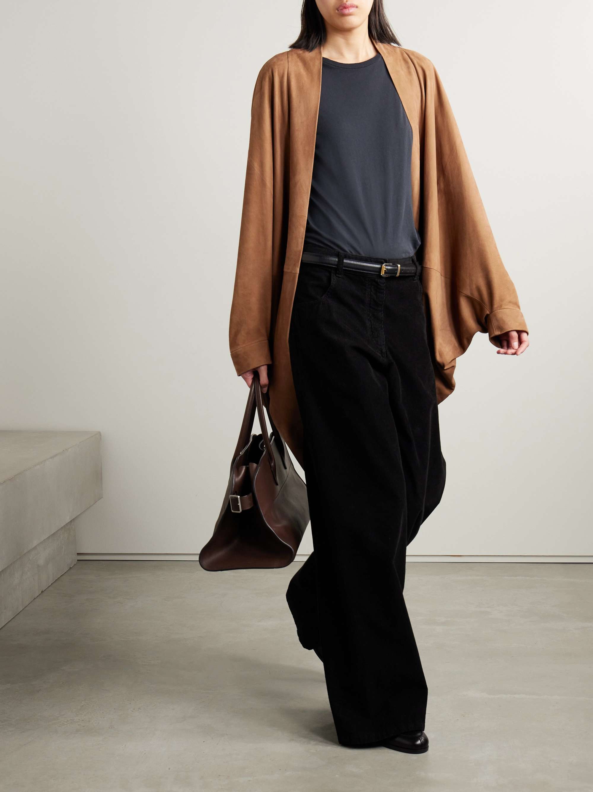 Flo suede coat view