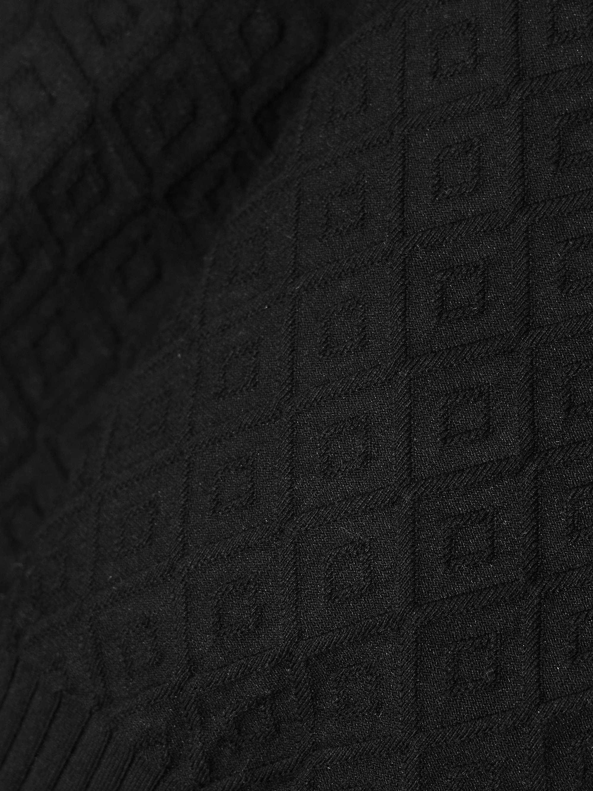 Anetta jacquard-knit stretch-cotton top view