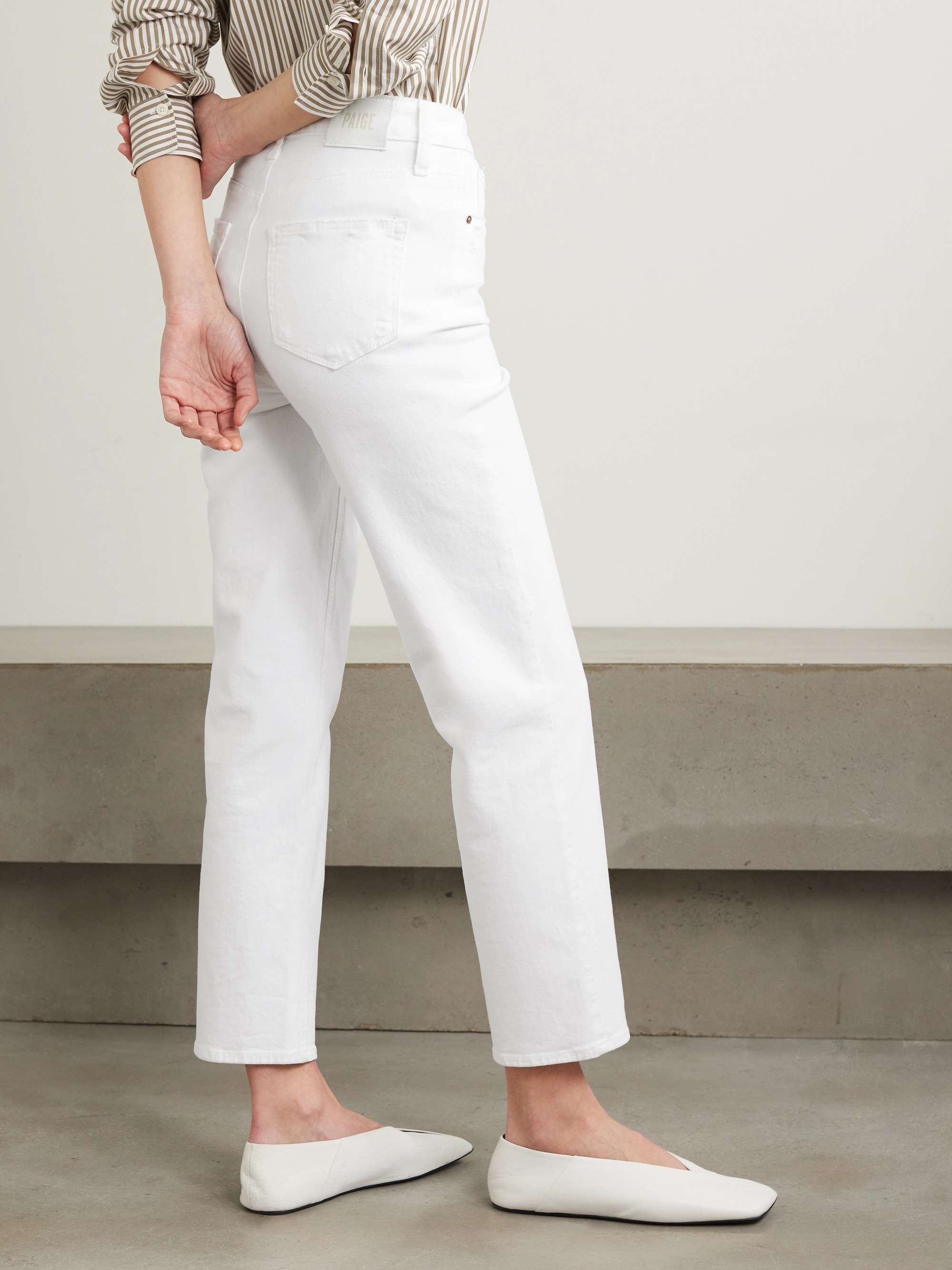 Sarah cropped high-rise straight-leg jeans view