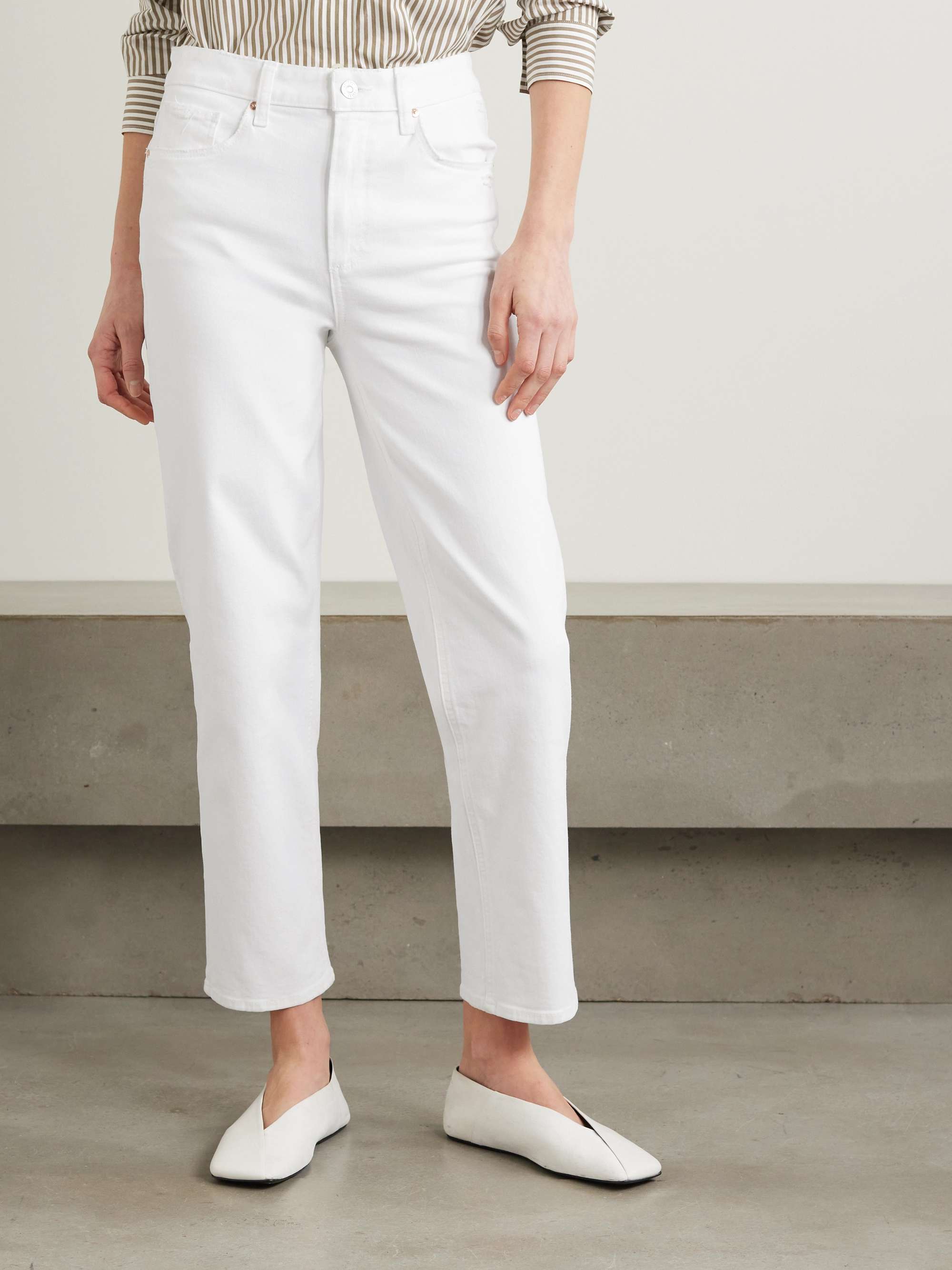 Sarah cropped high-rise straight-leg jeans view