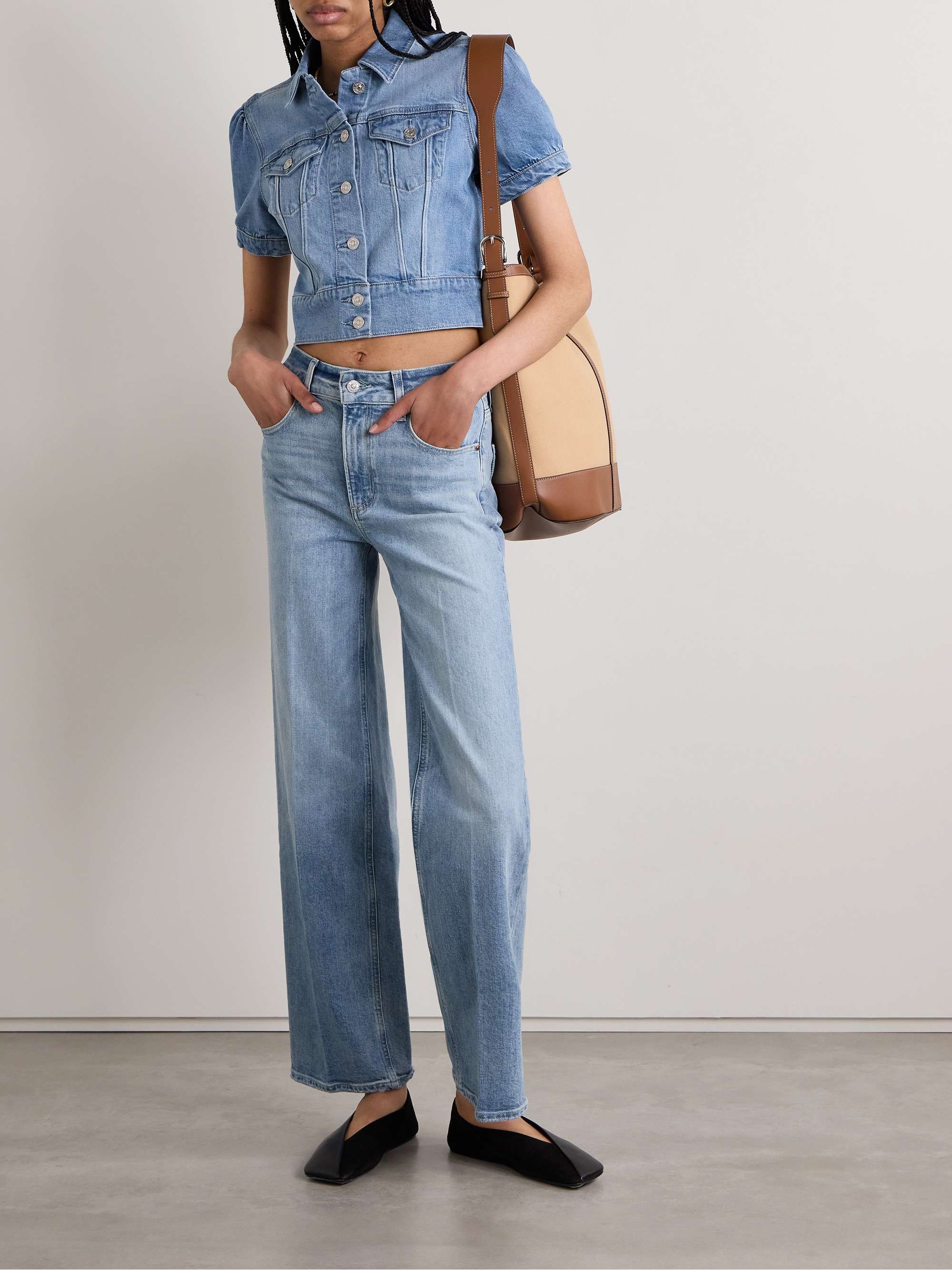 Kendra cropped denim jacket view