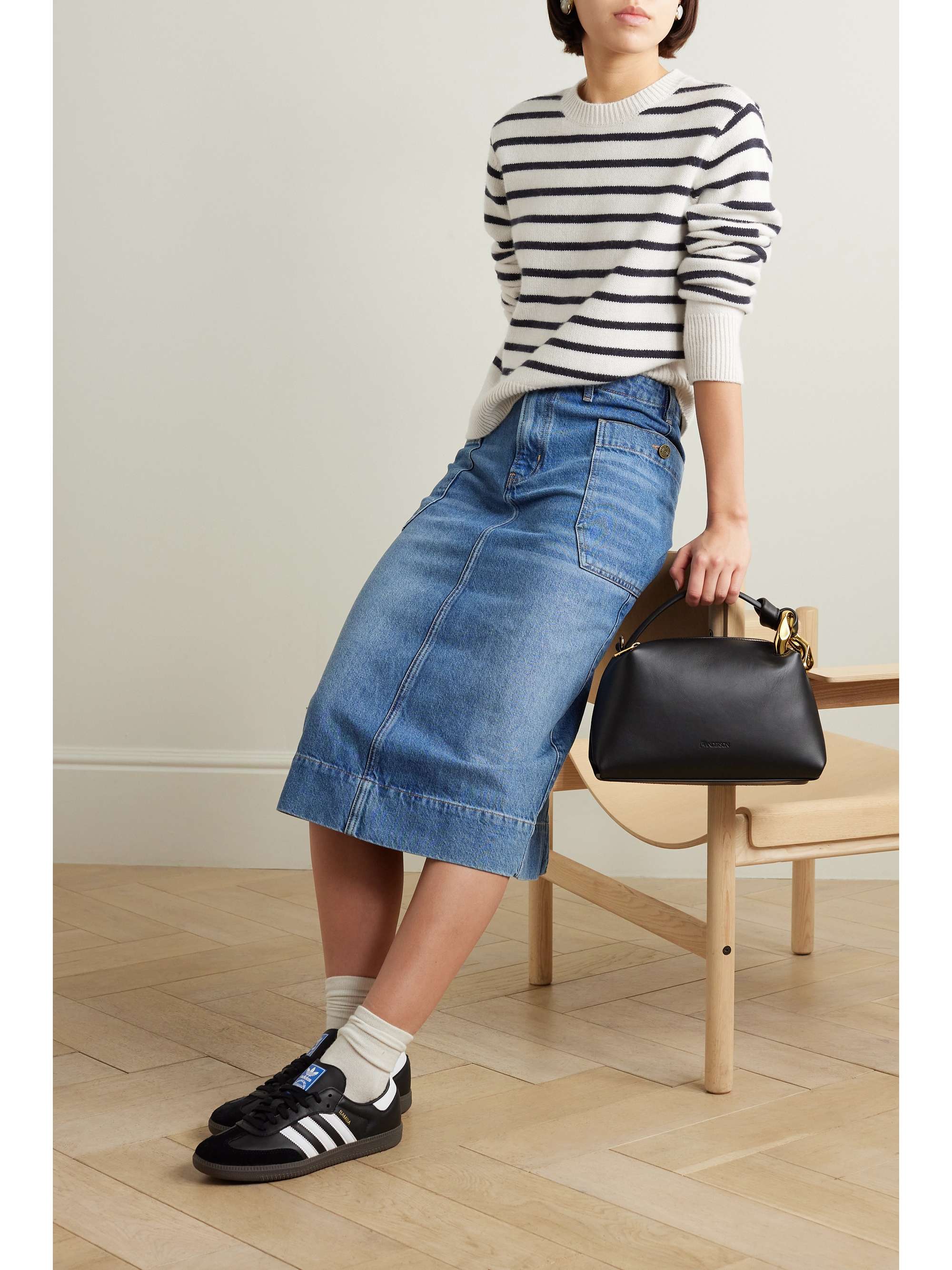 Striped cashmere sweater view