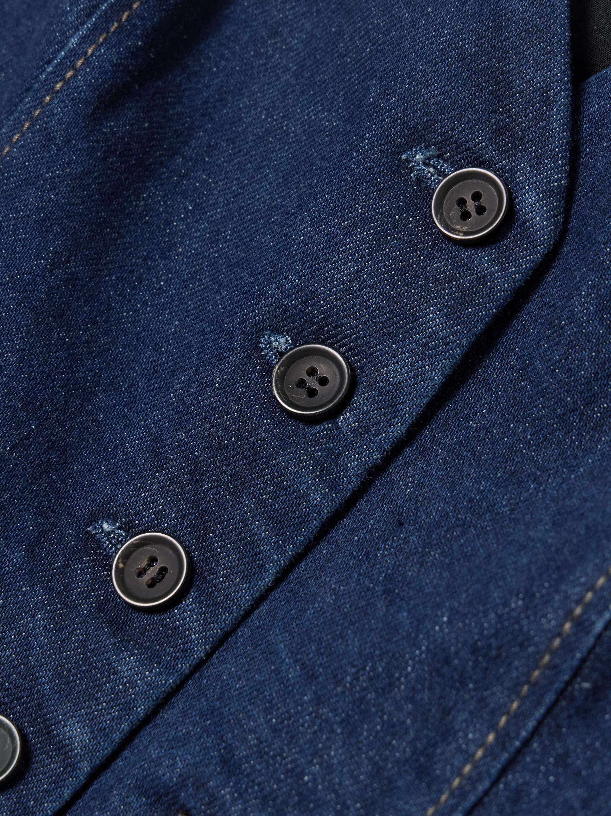 Antonella denim vest view