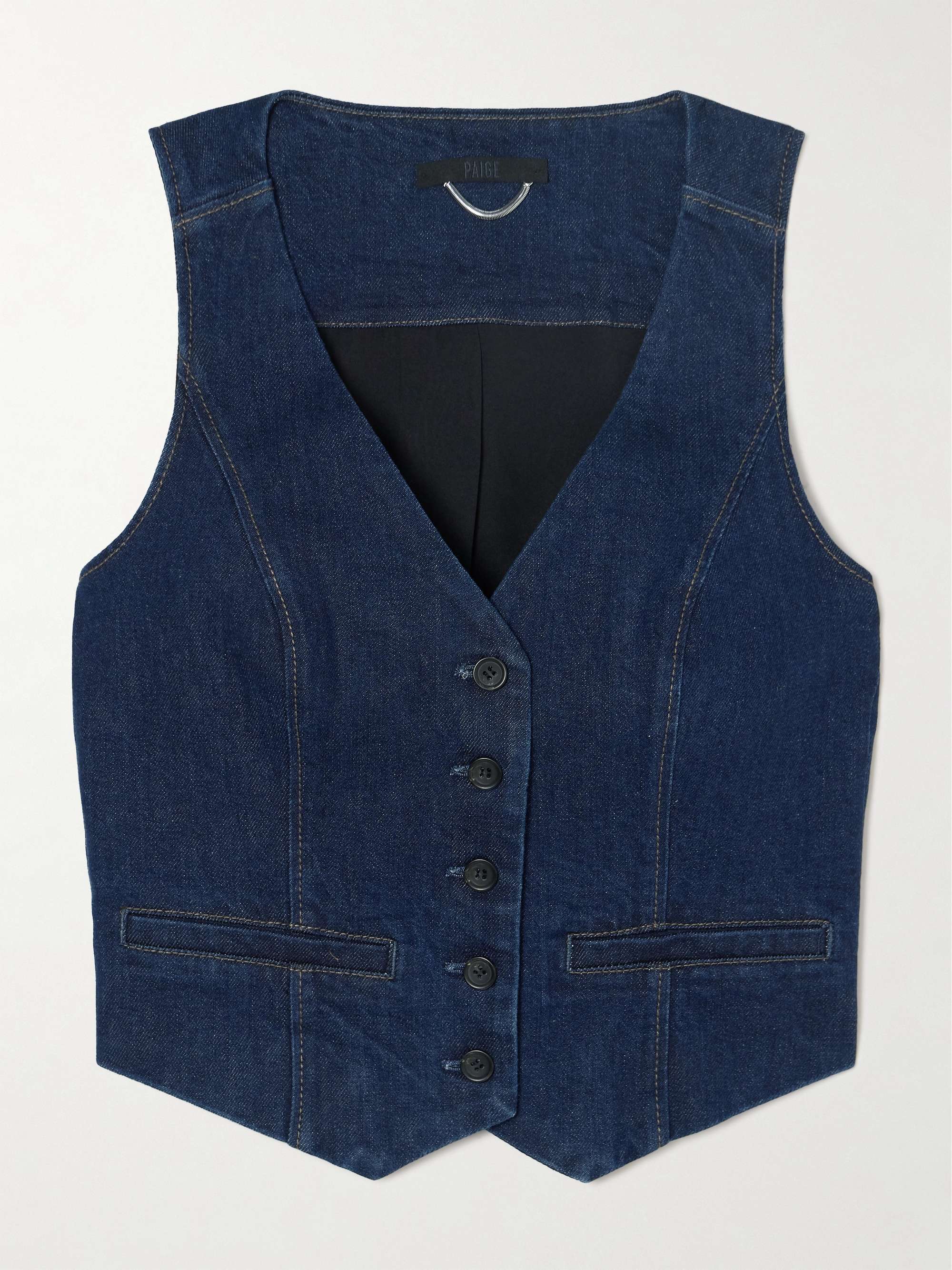 Antonella denim vest view
