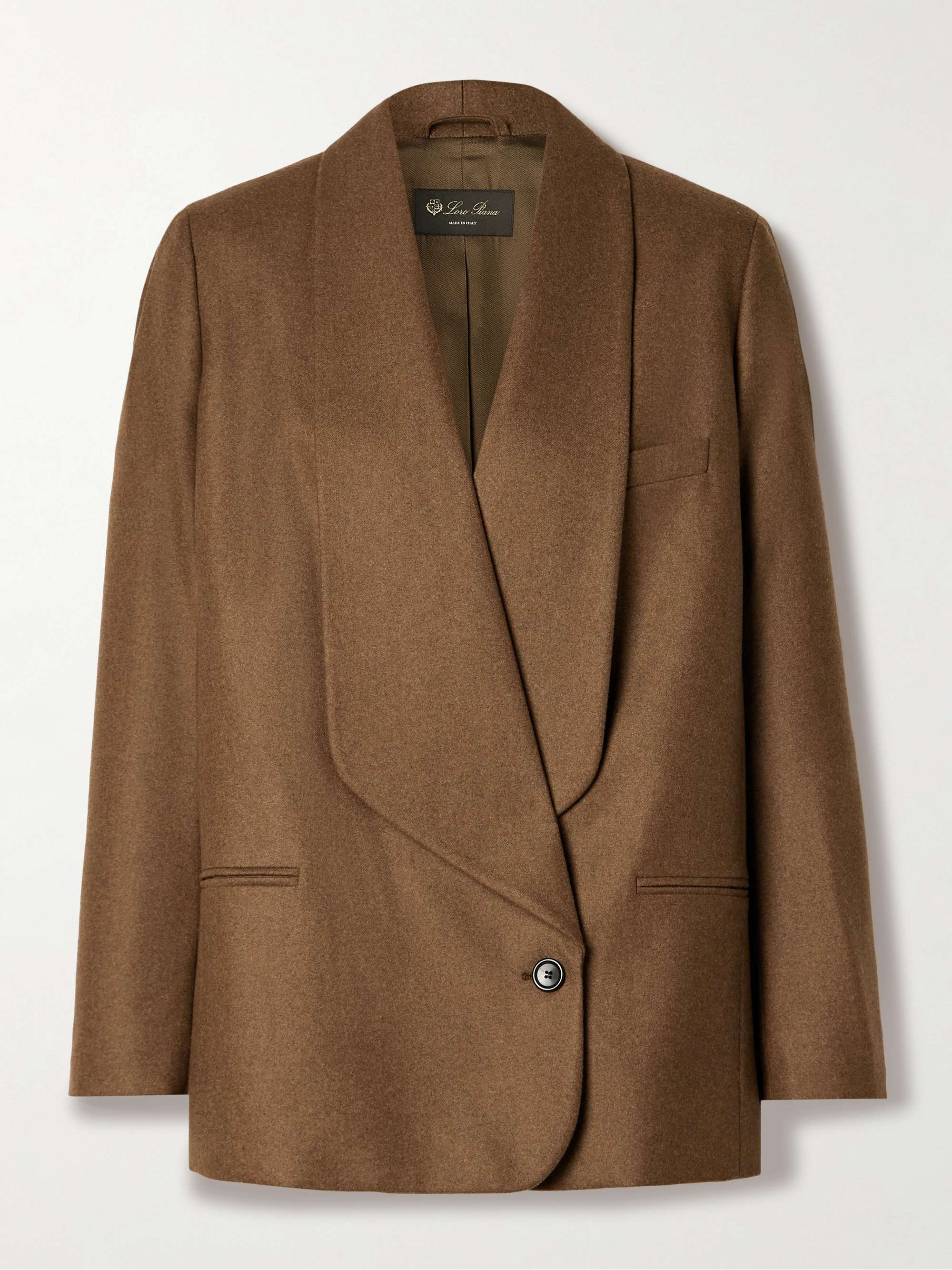 Wool and cashmere-blend blazer view