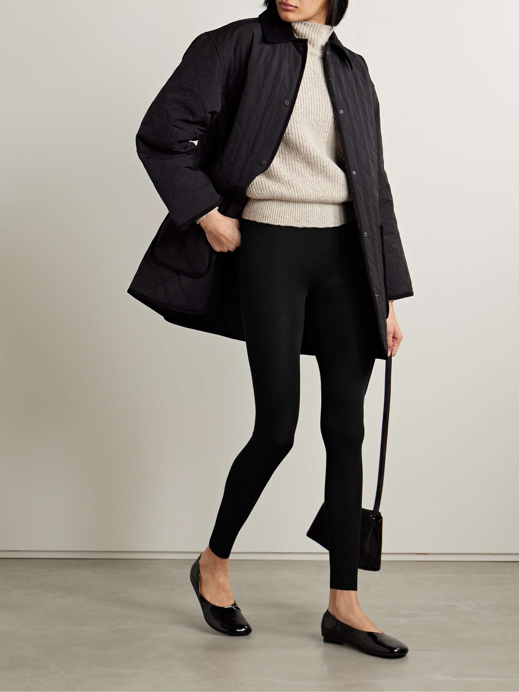 Wool-blend leggings view