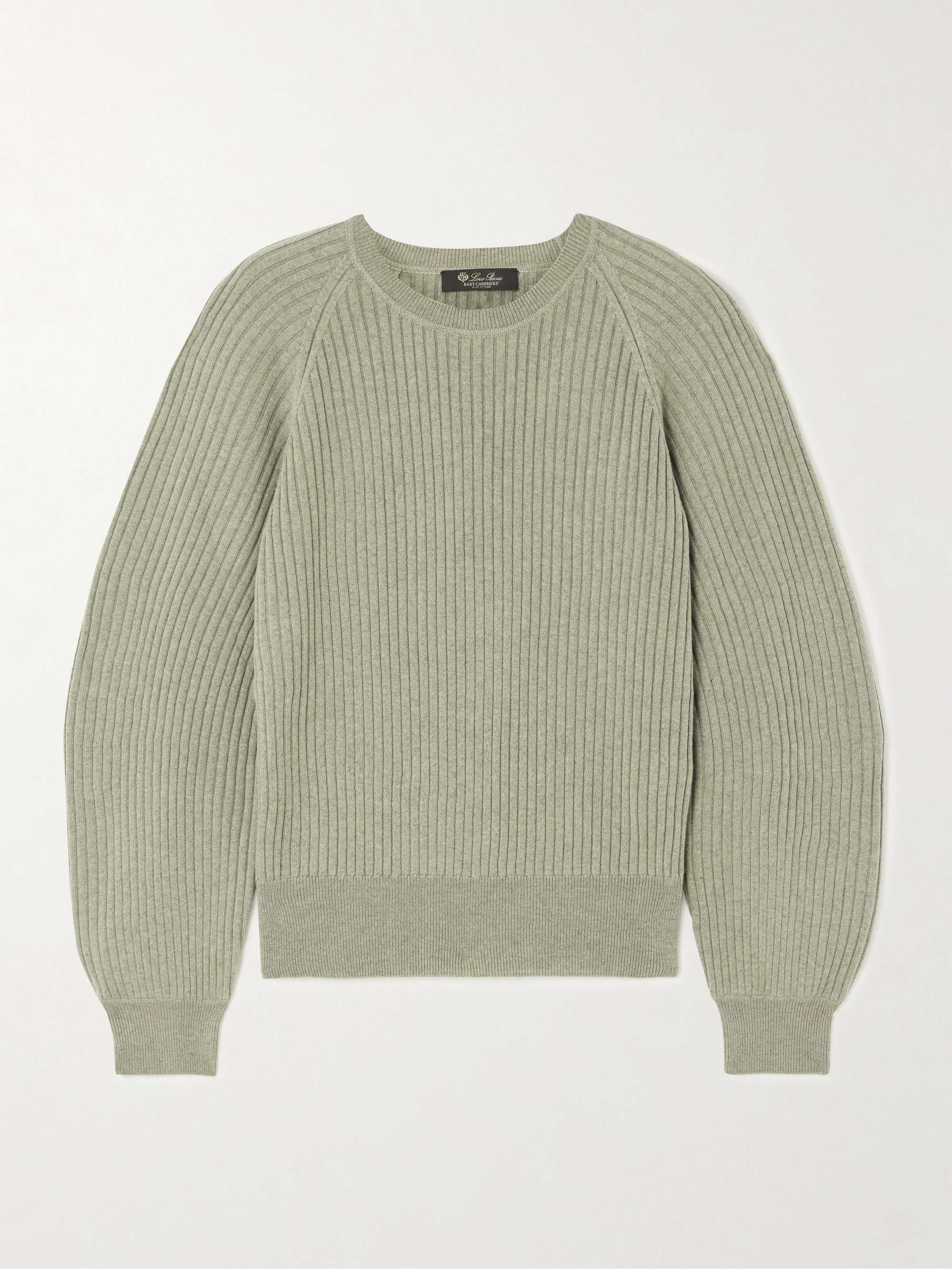 Ribbed cashmere sweater view