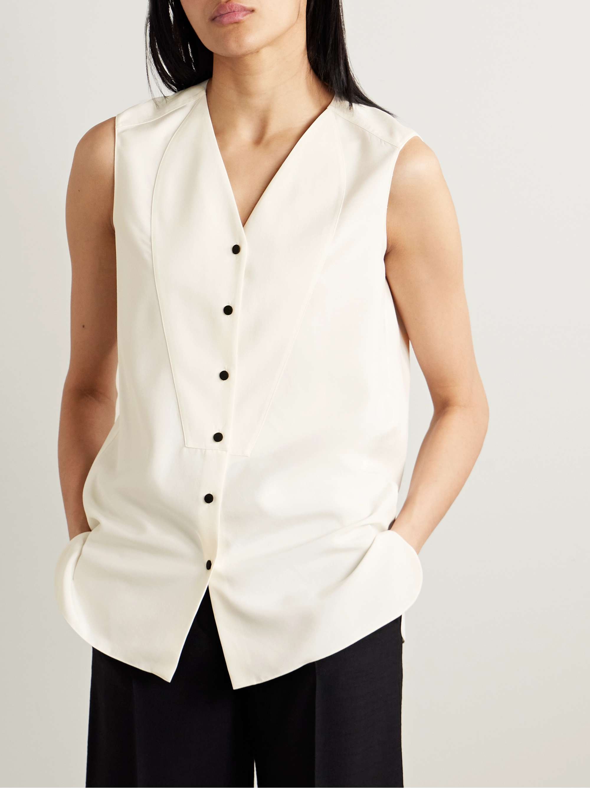 Silk vest view