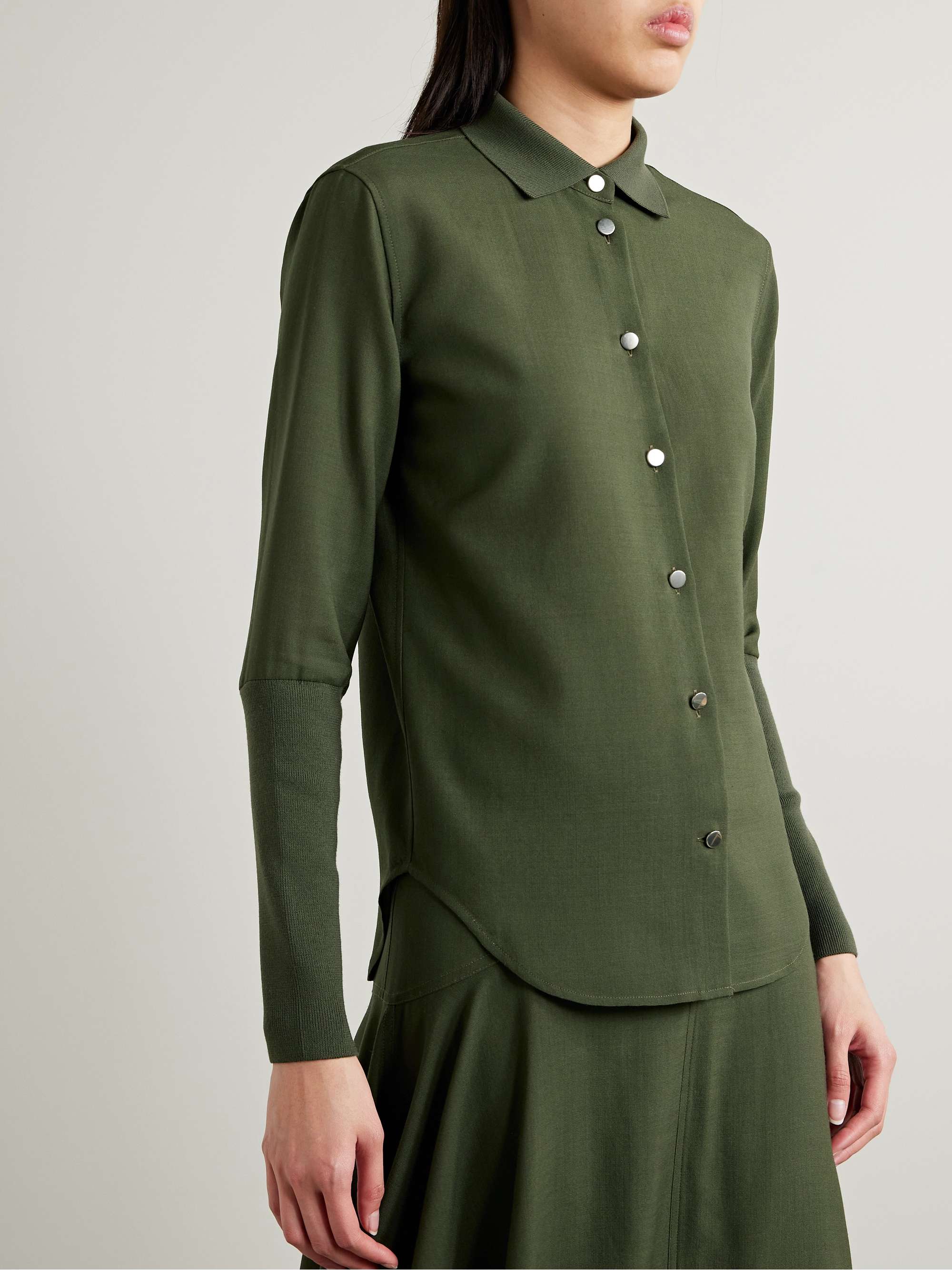 Leela wool shirt view