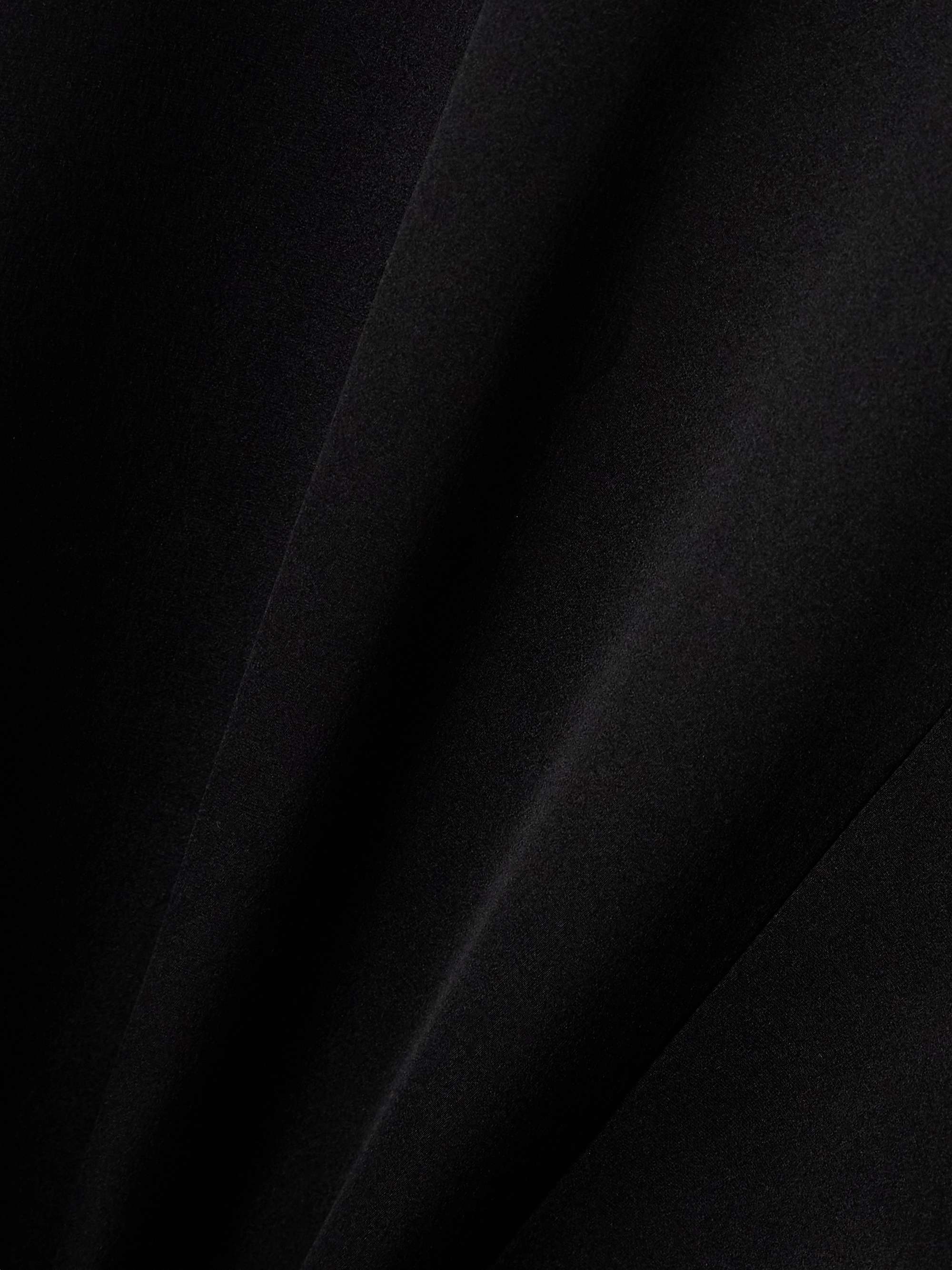 Martha silk-satin wrap blouse view