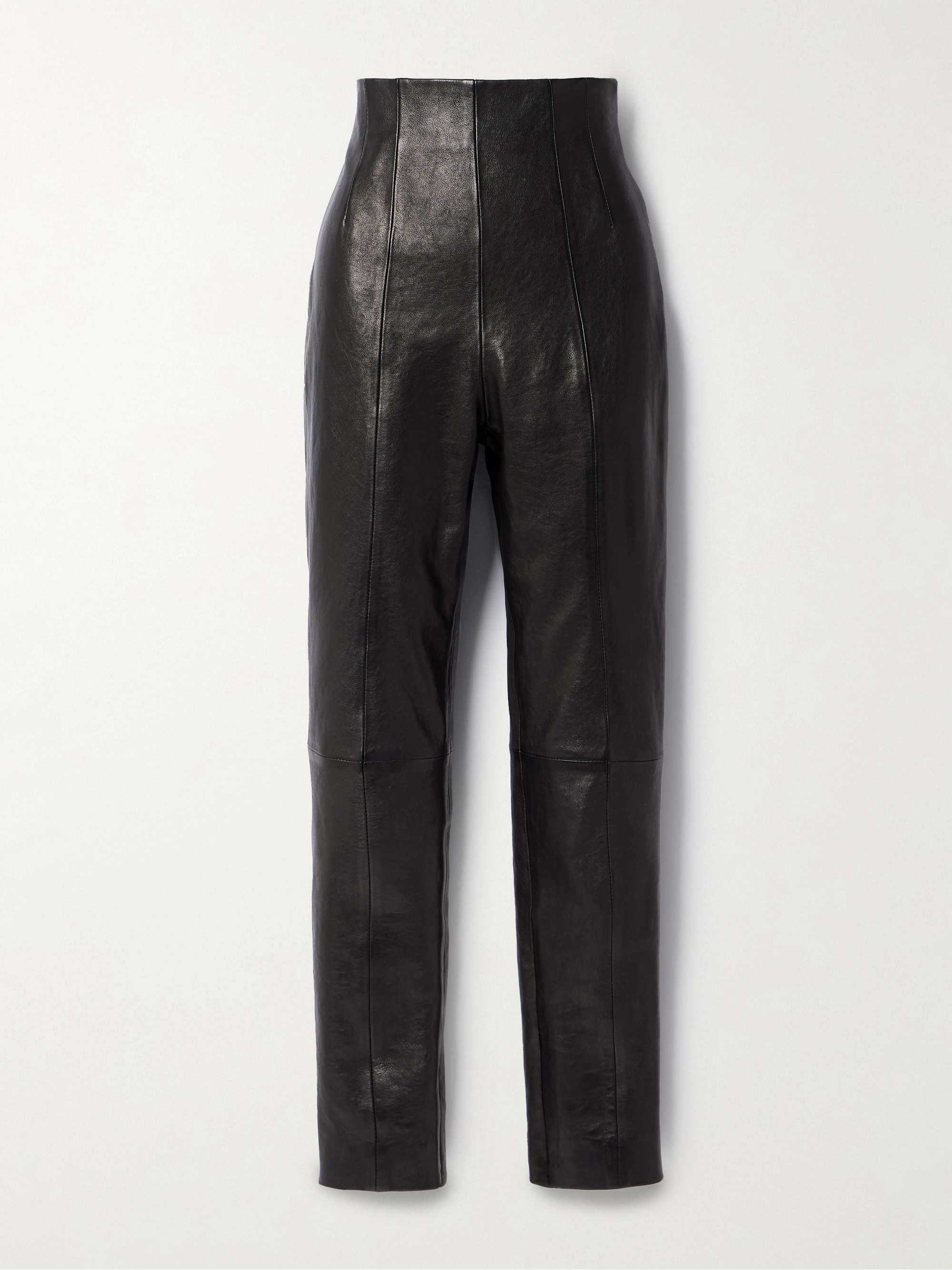 Lenn high-rise leather pants view