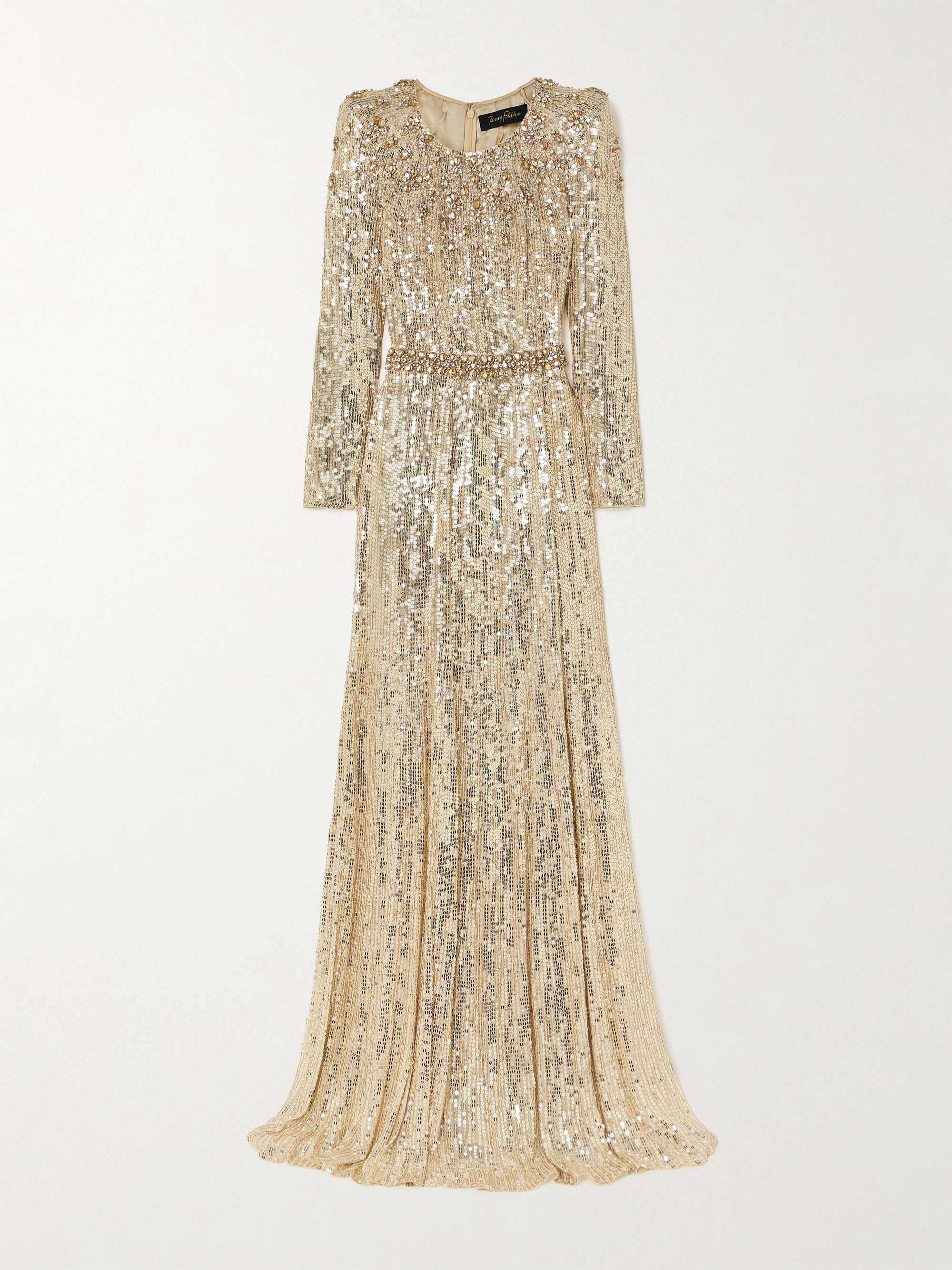 Georgia embellished sequined tulle gown view