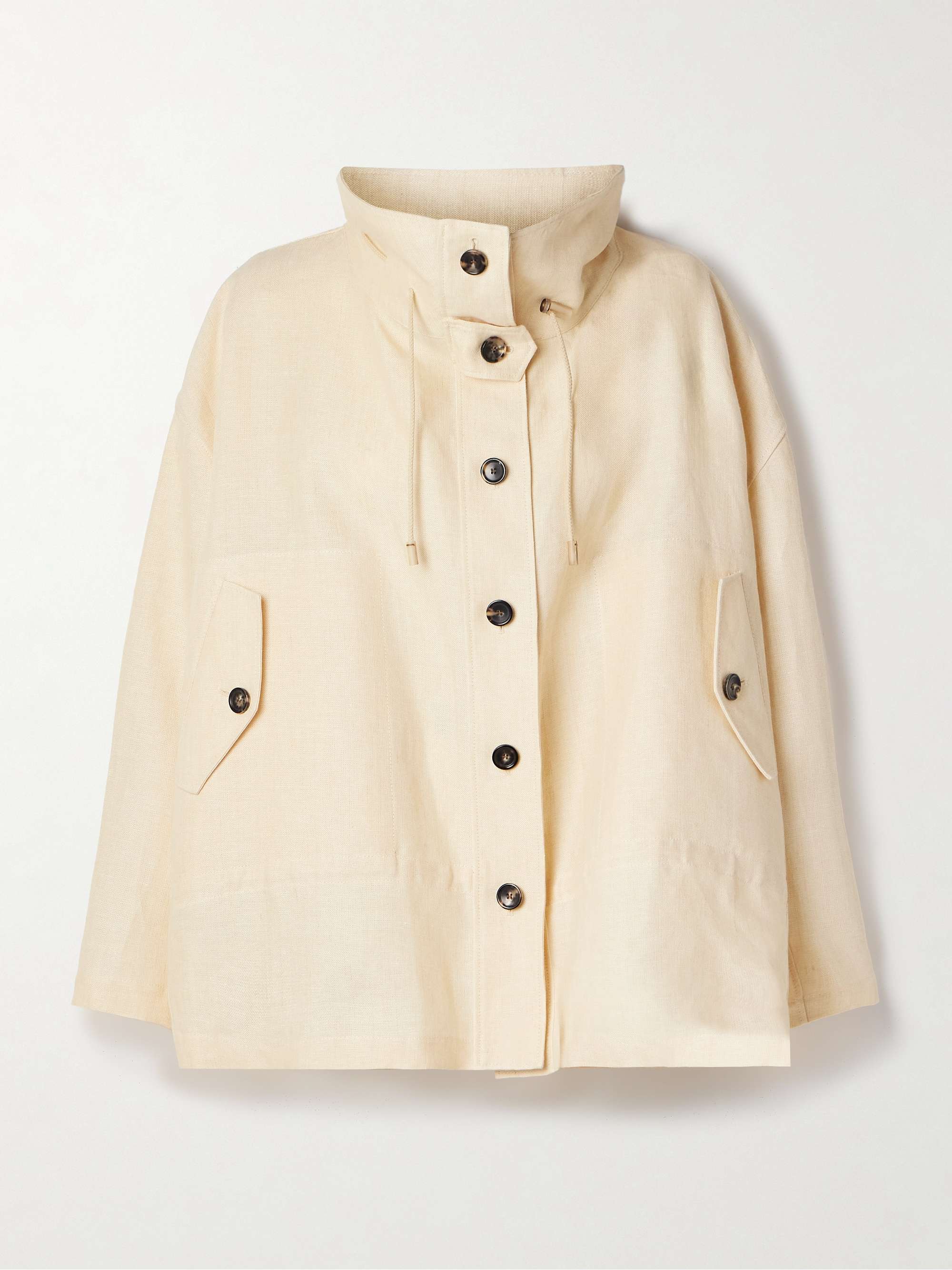 Oversized linen jacket view
