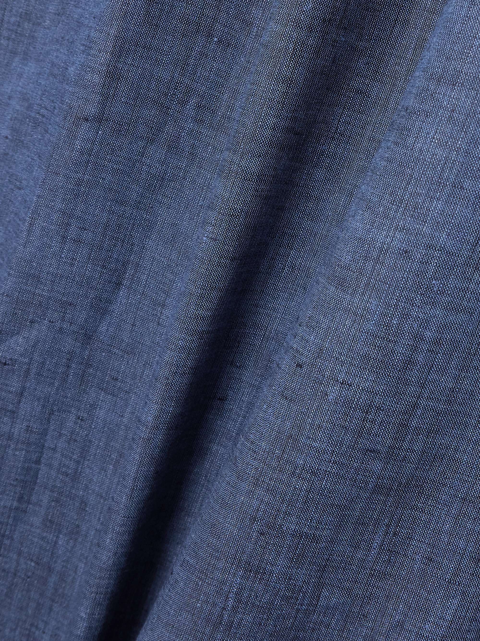 Belted linen maxi wrap skirt view