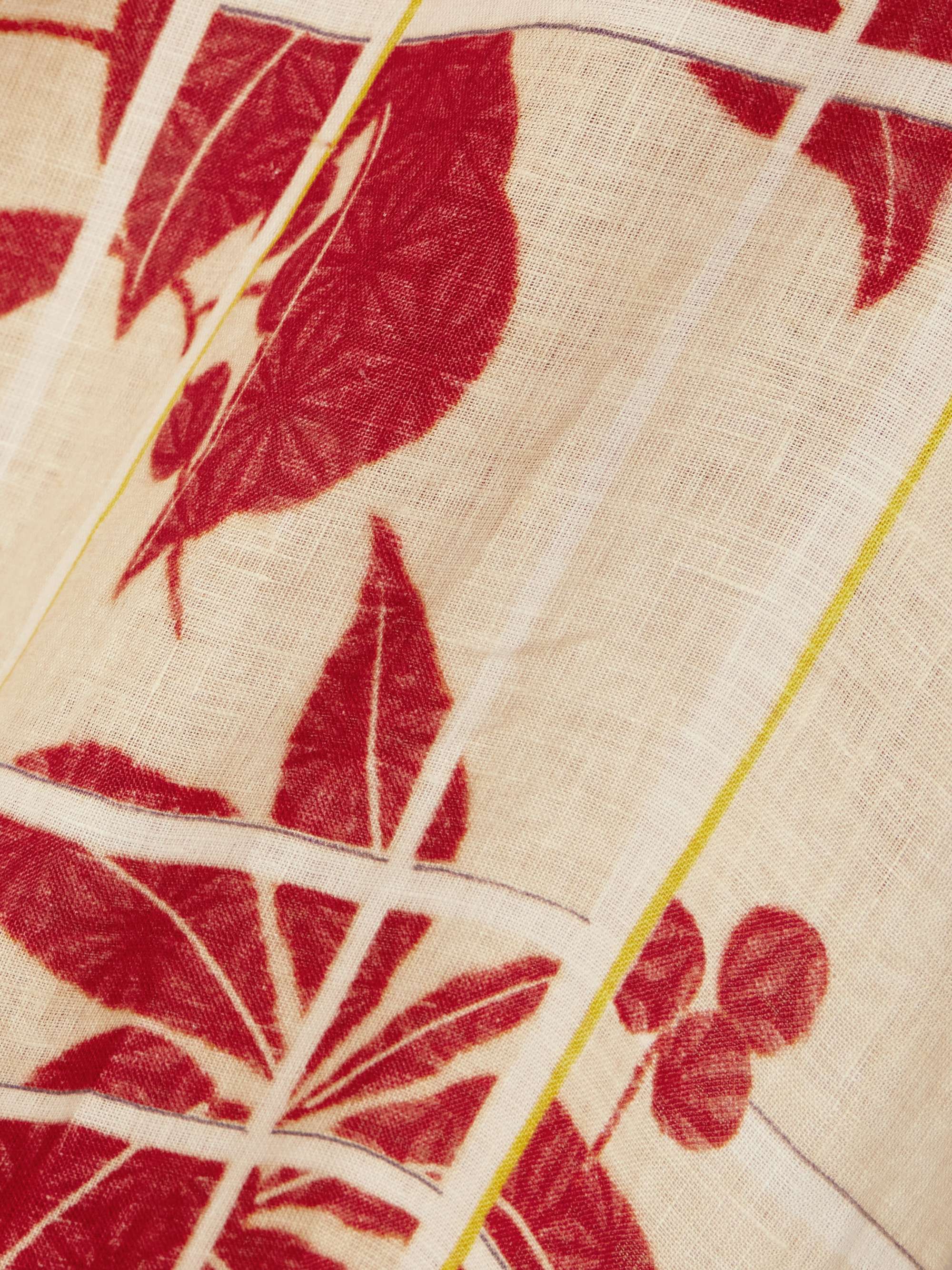 Floral-print linen kaftan view