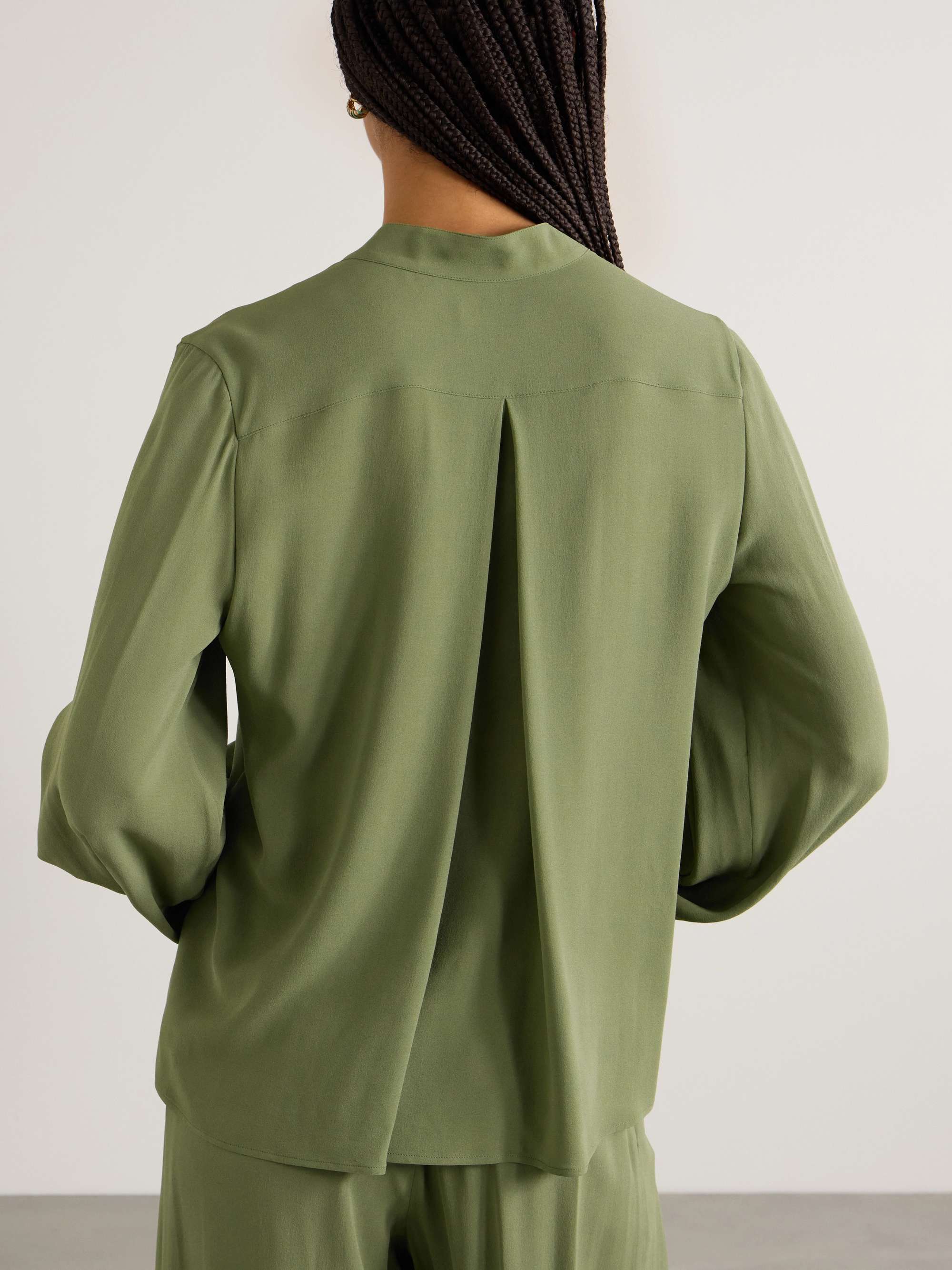 Sheryl silk-crepe blouse view
