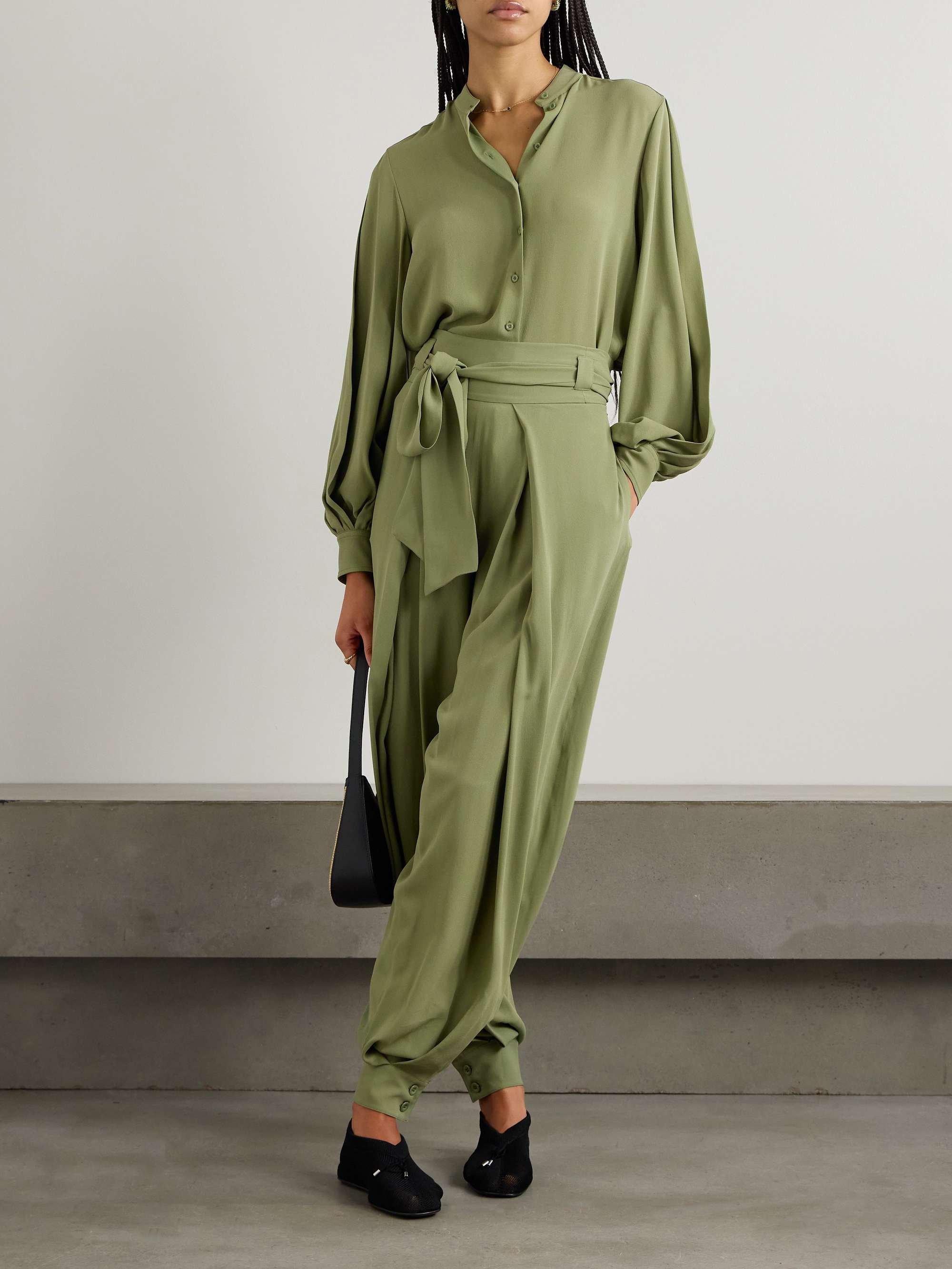Sheryl silk-crepe blouse view