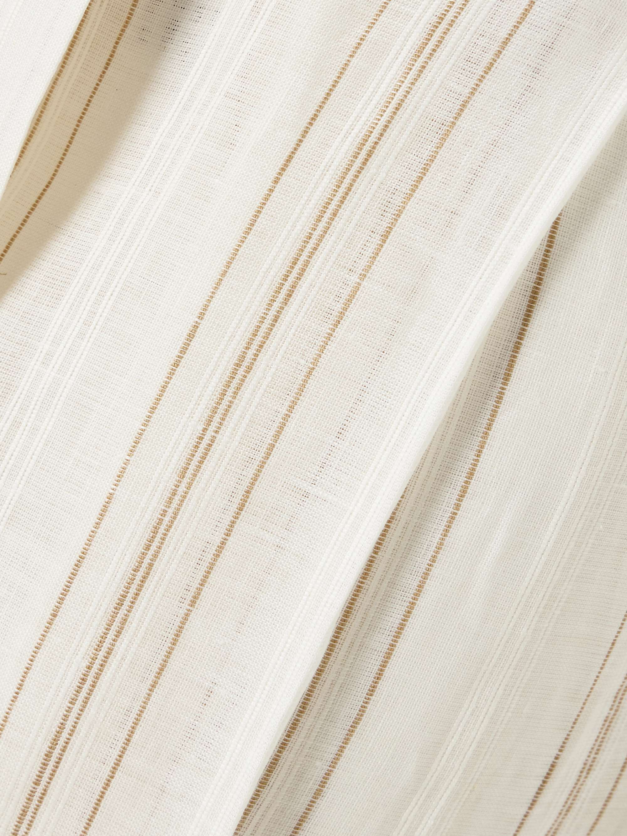 Gustel belted striped linen tapered pants view