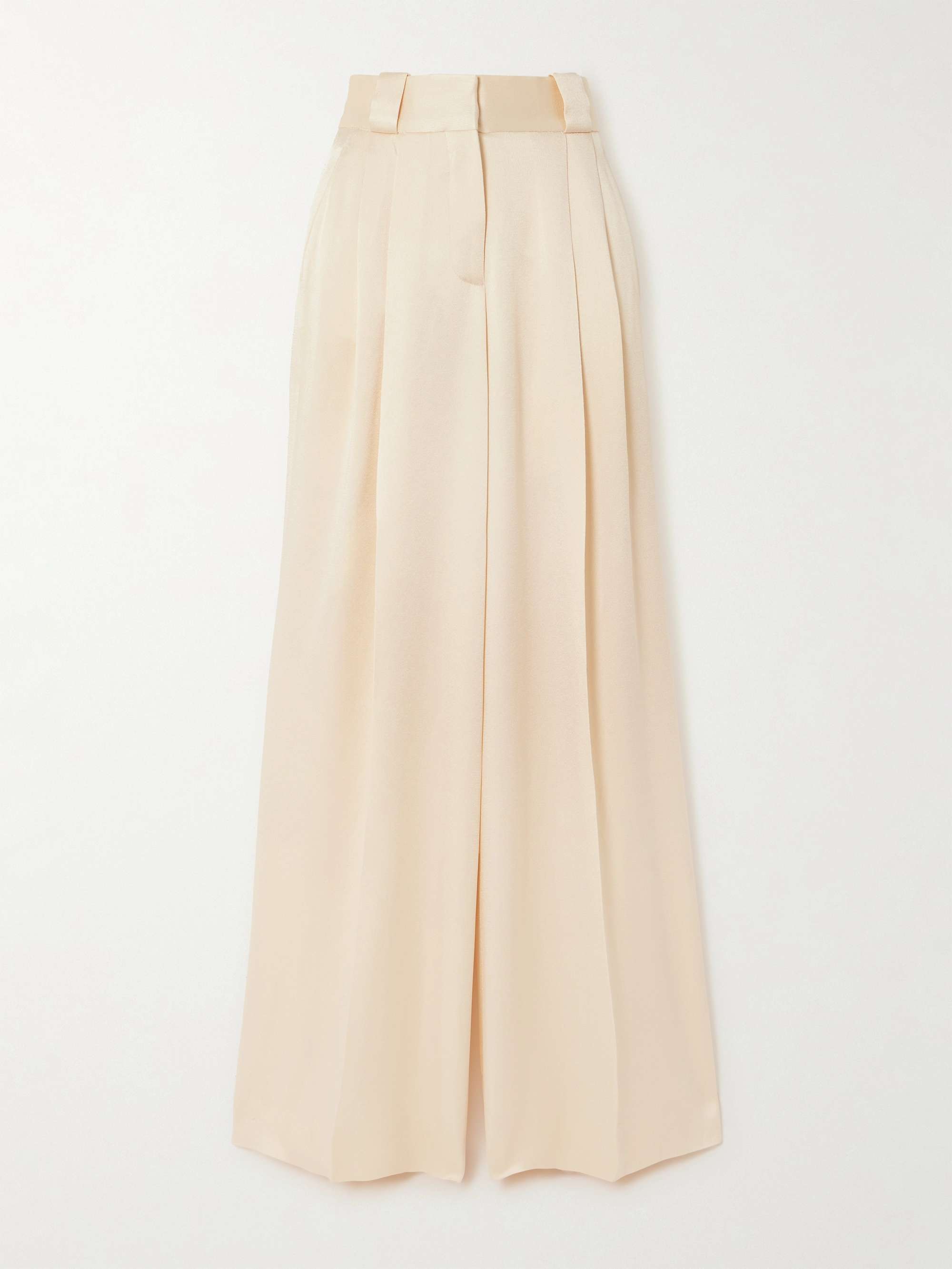 Husi satin-crepe wide-leg pants view