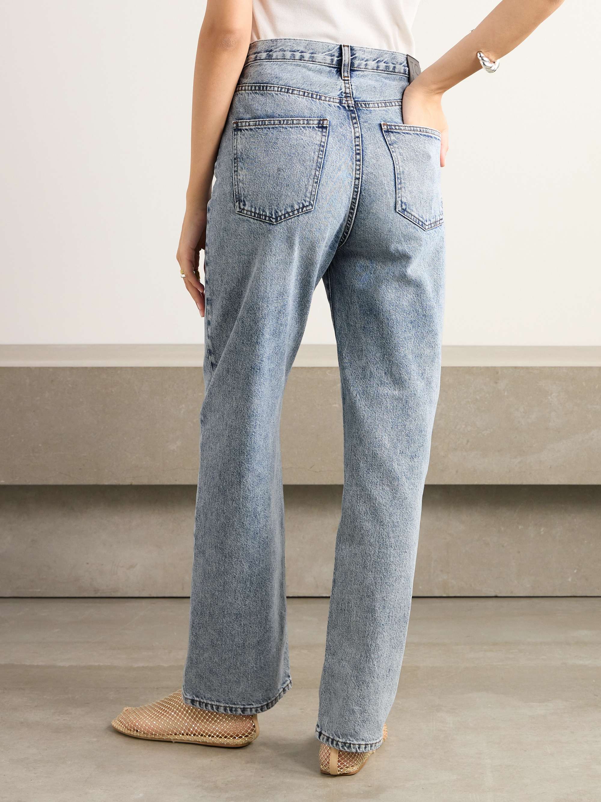 Sofie recycled mid-rise straight-leg jeans view