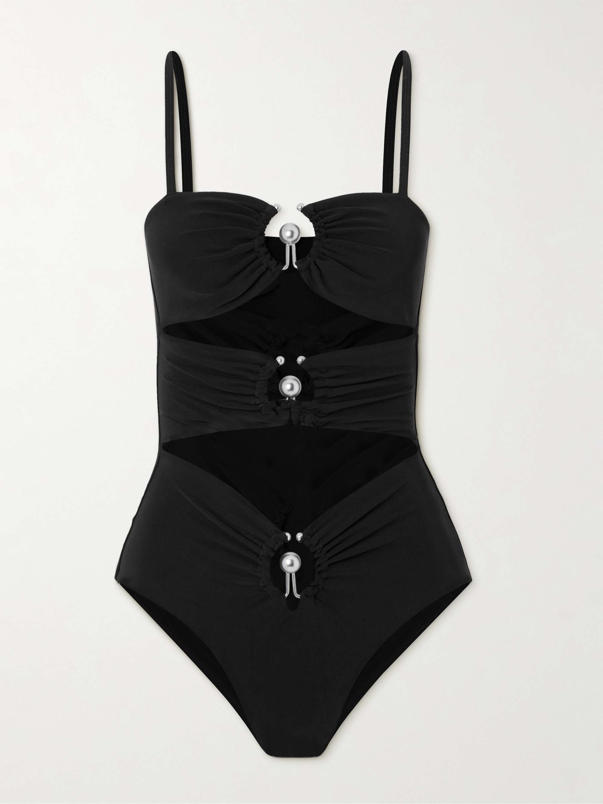 Cutout embellished swimsuit view