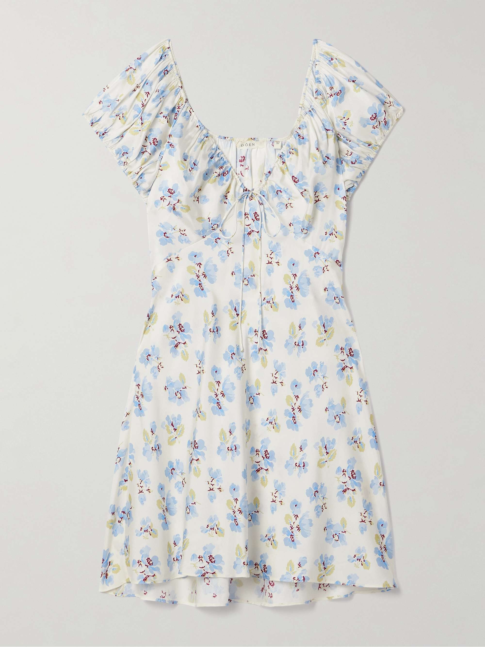 Sera floral-print silk-blend mini dress view