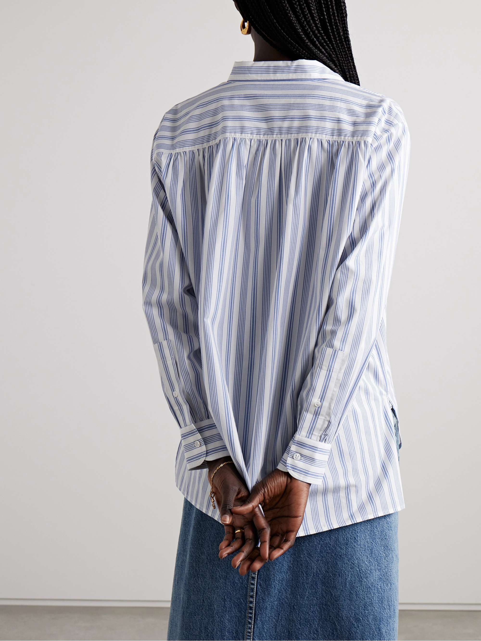 Hava striped cotton-voile shirt view