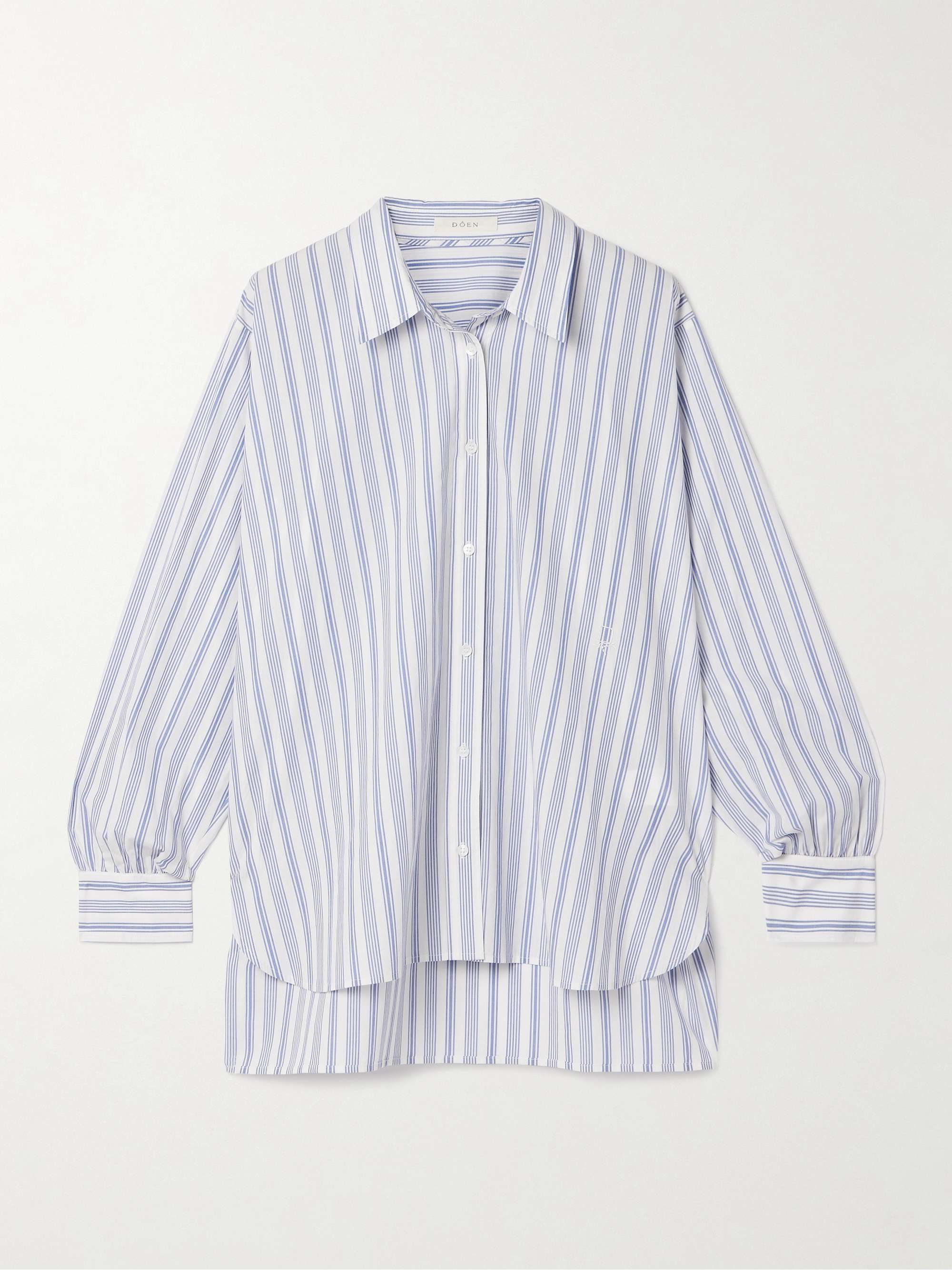 Hava striped cotton-voile shirt view