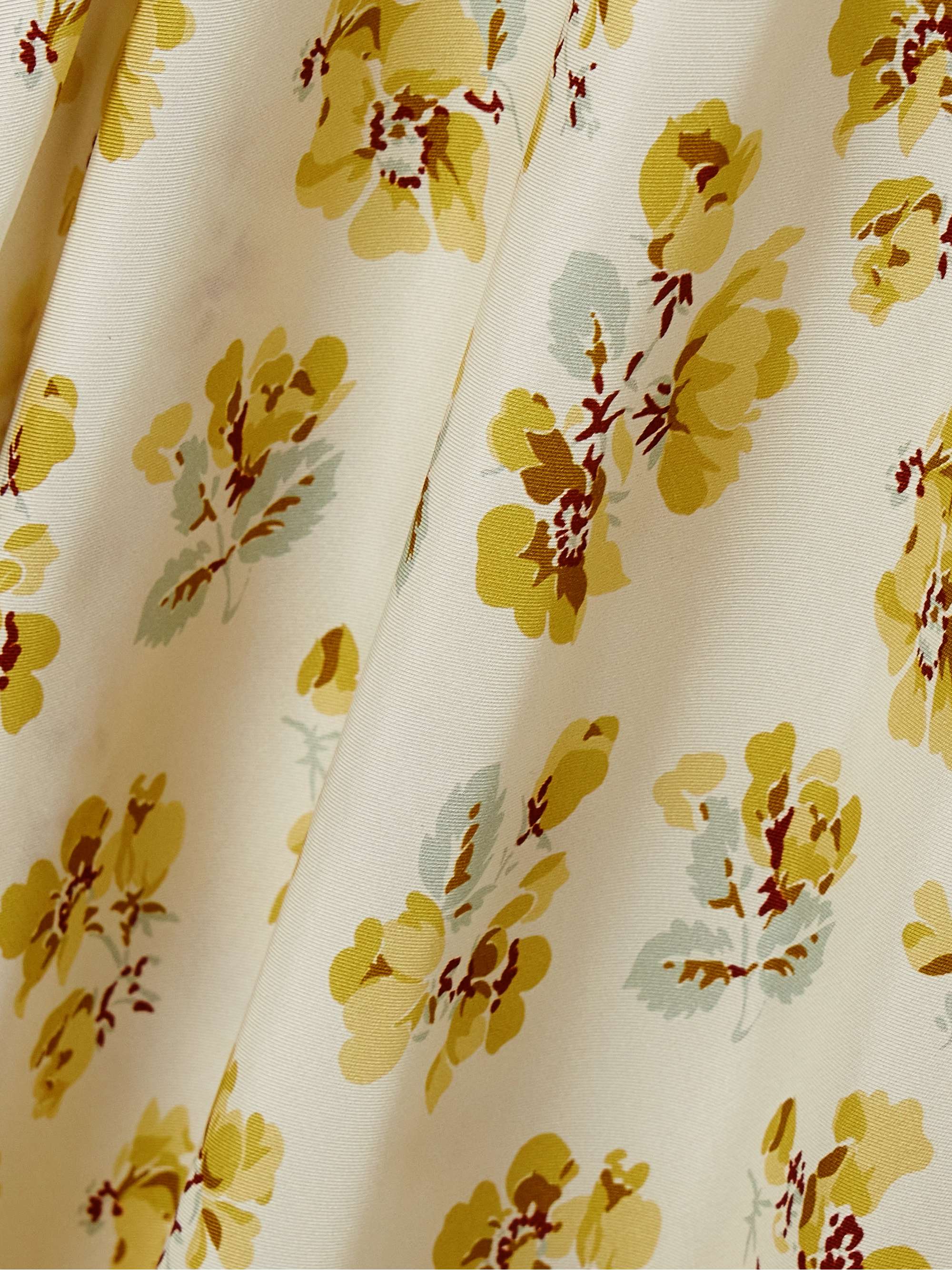 Florencia floral-print silk-blend midi dress view