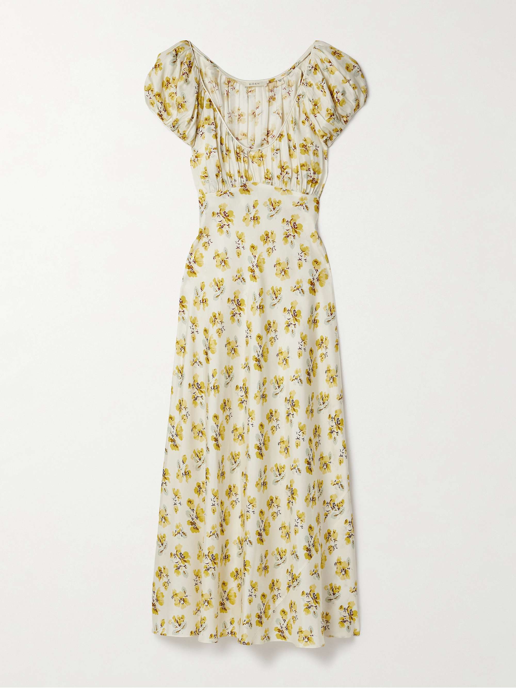 Florencia floral-print silk-blend midi dress view