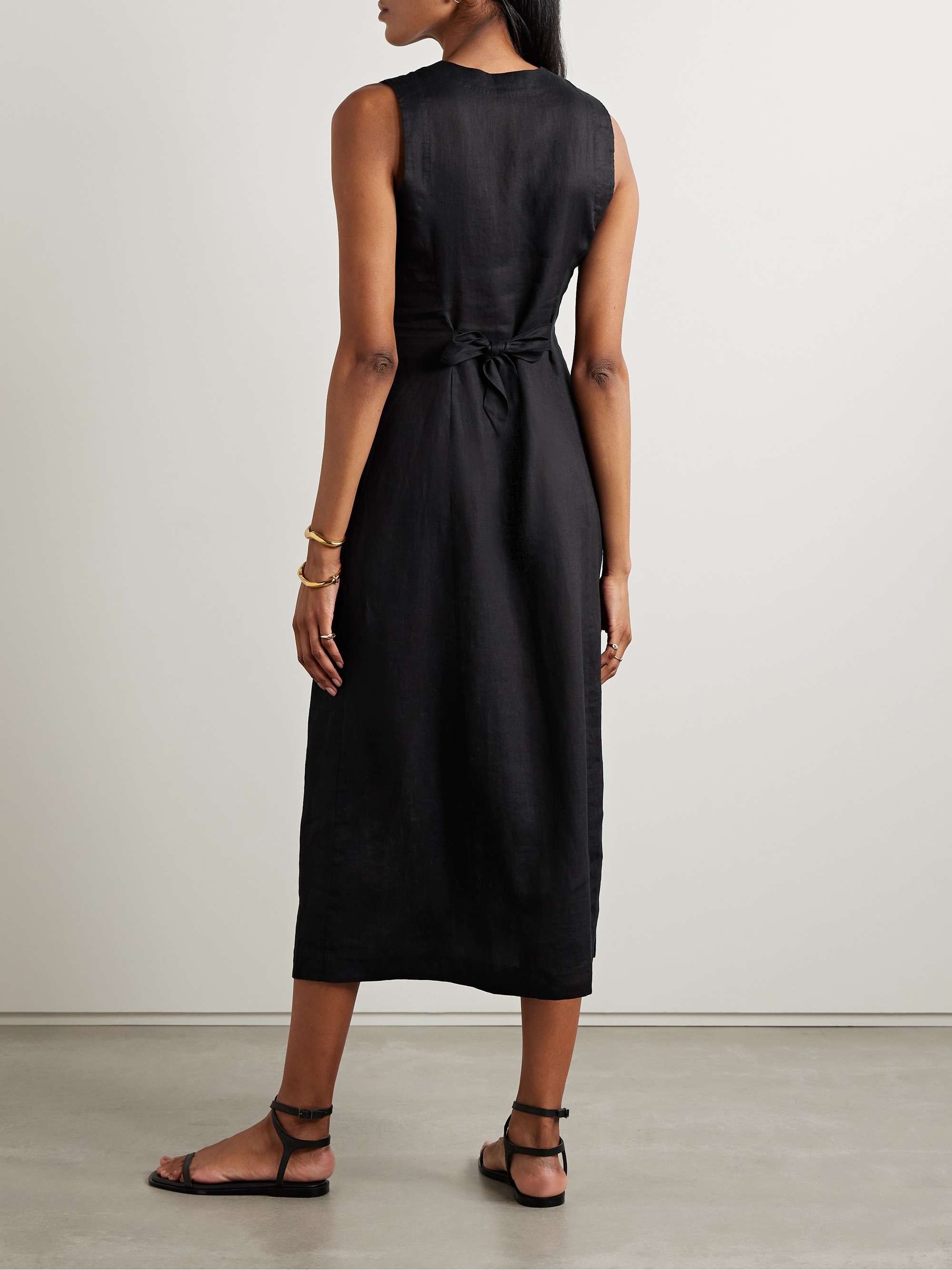 Allene linen midi dress view