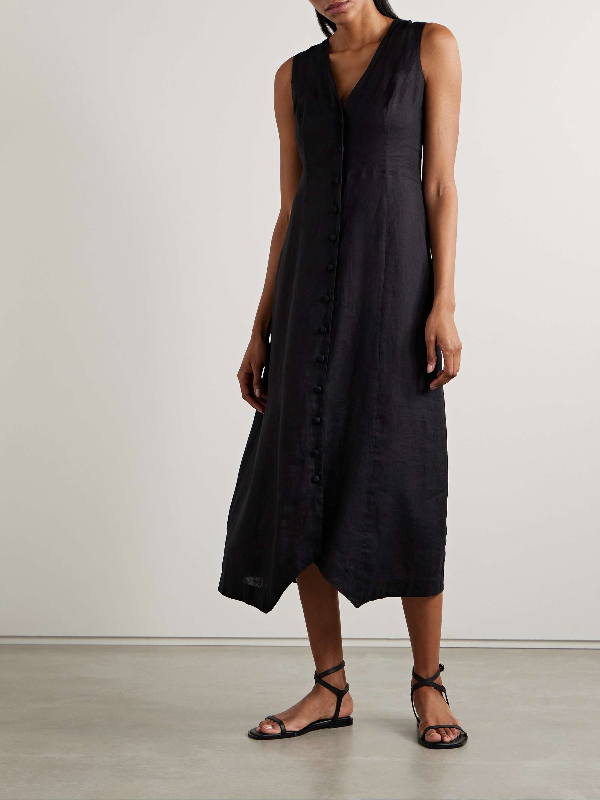 Allene linen midi dress view