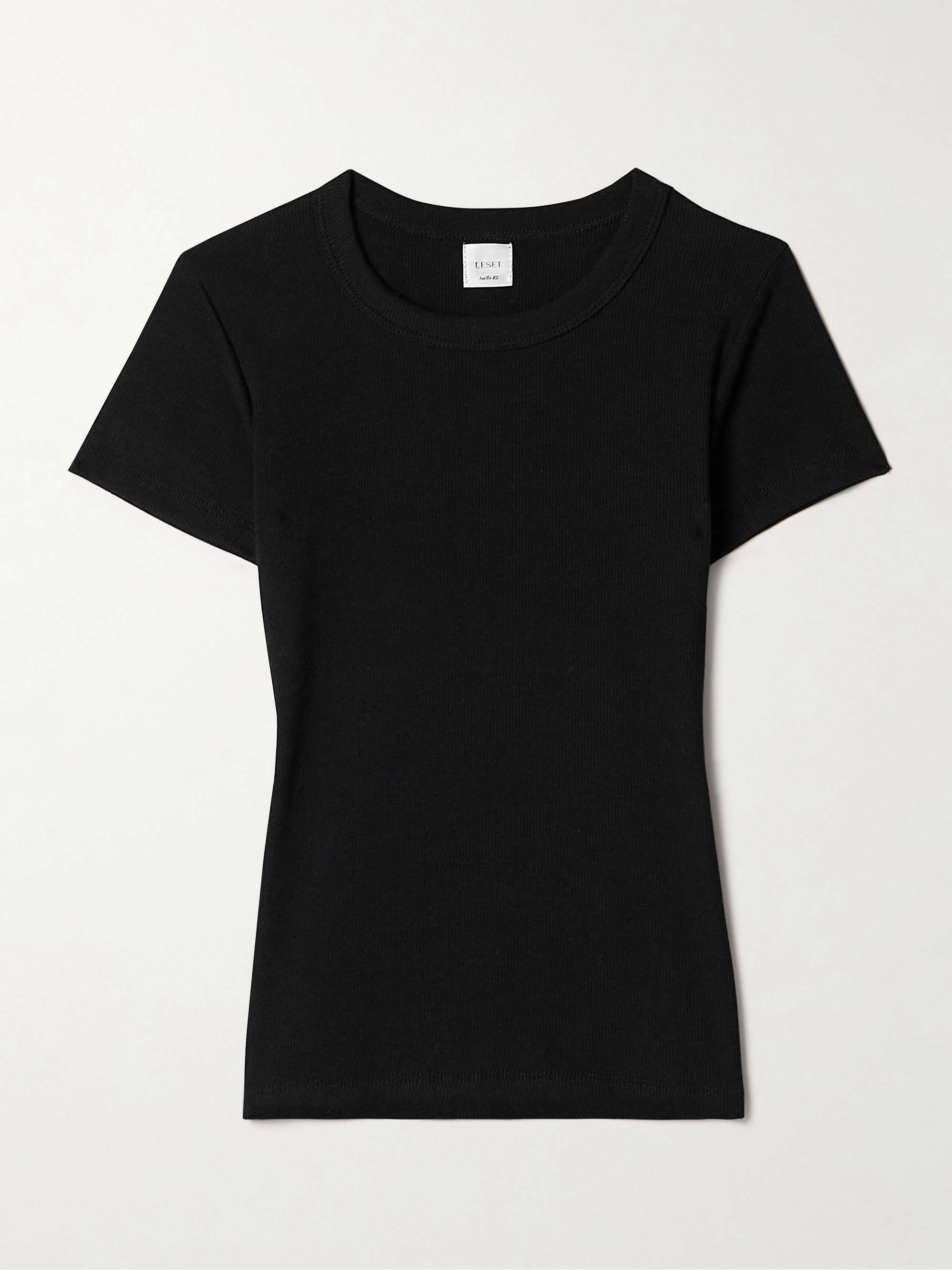 Kelly ribbed cotton-blend jersey T-shirt view
