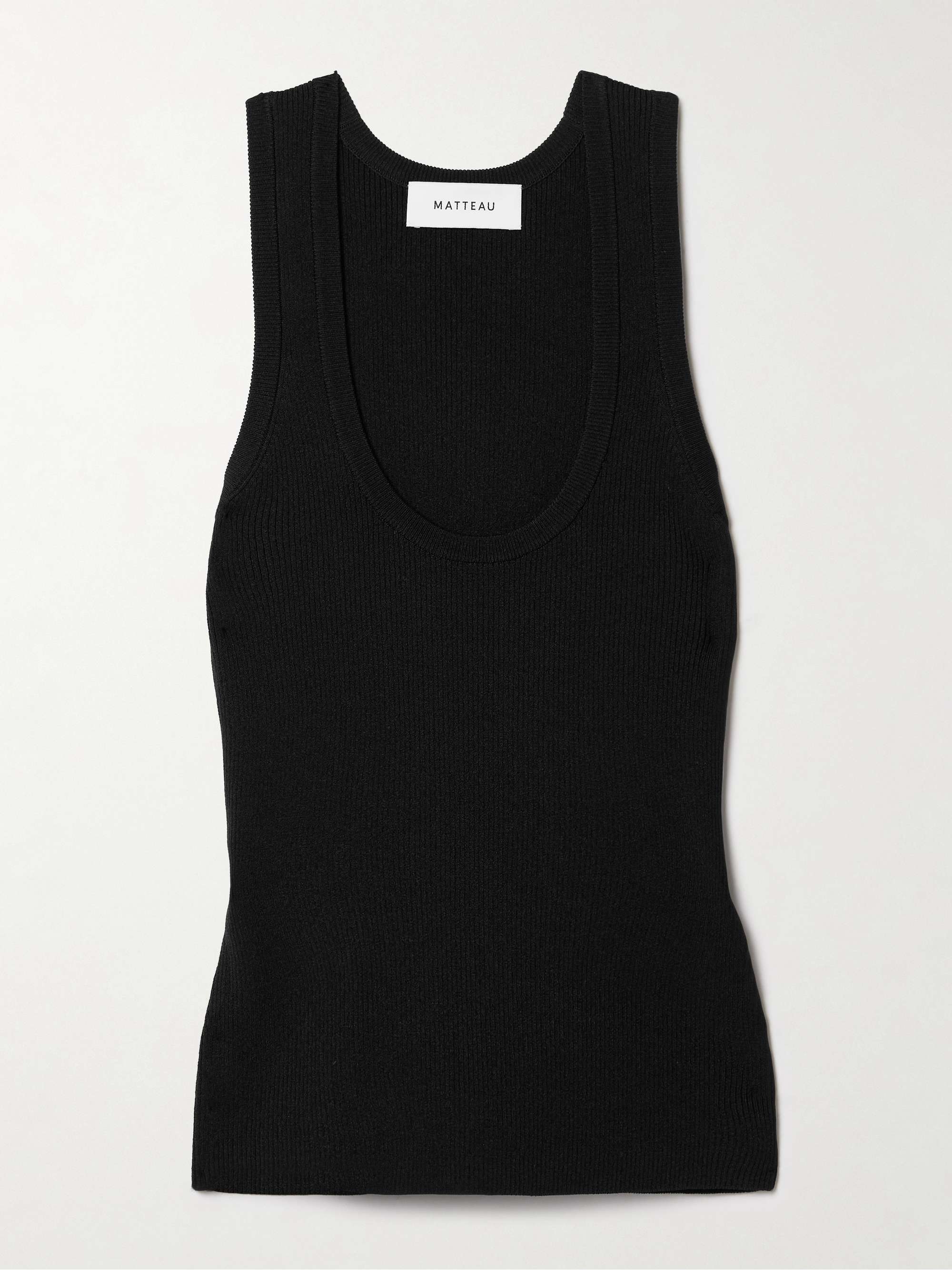 Ribbed-knit tank view