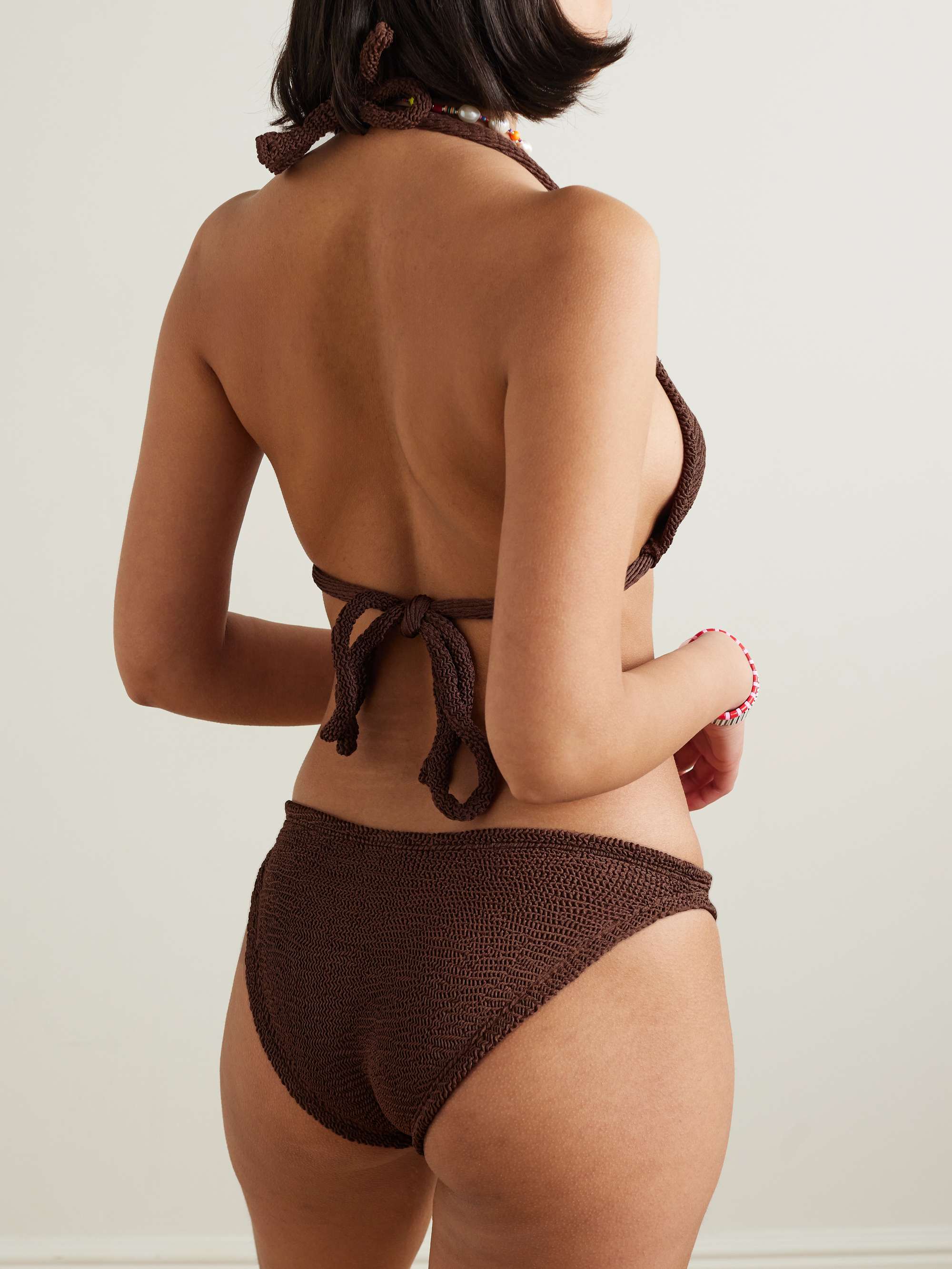 Tammy metallic seersucker triangle bikini view
