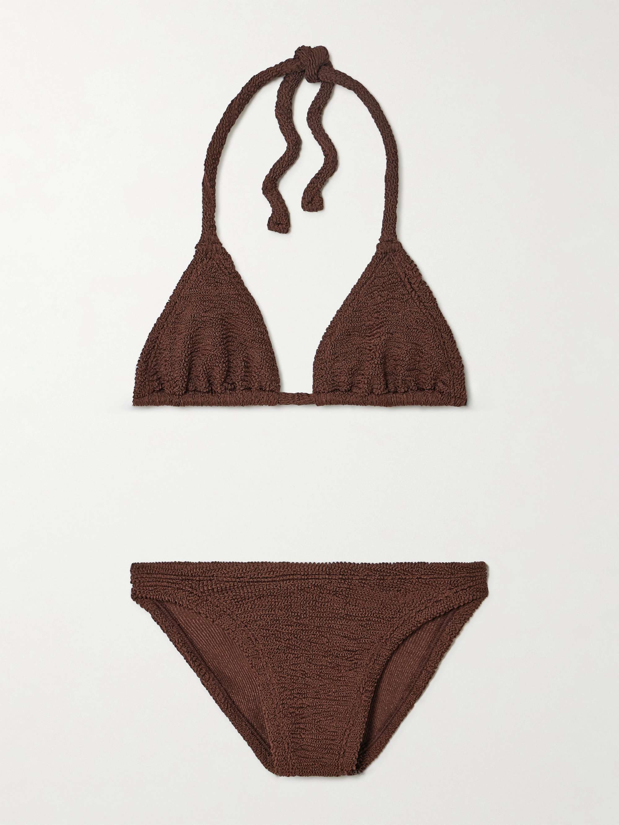 Tammy metallic seersucker triangle bikini view