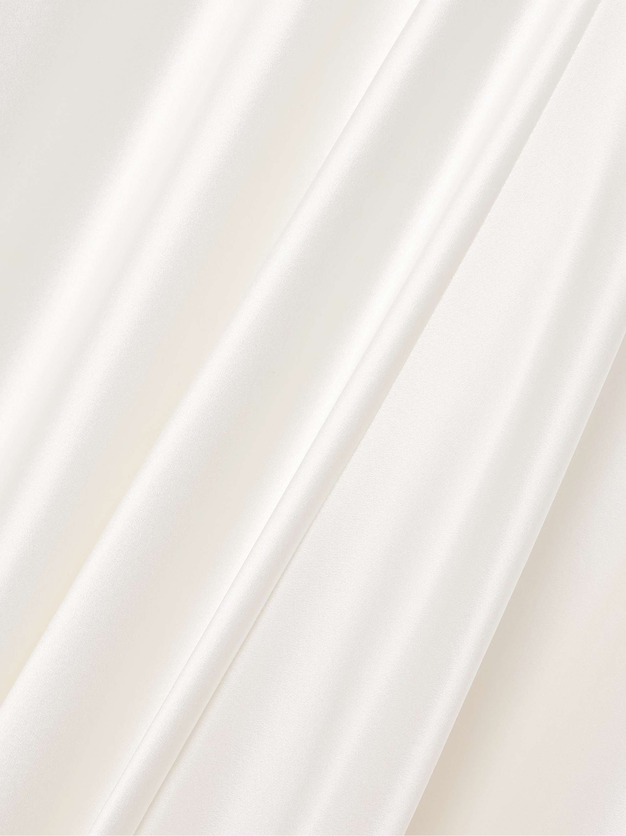 Lace-trimmed silk-satin gown view