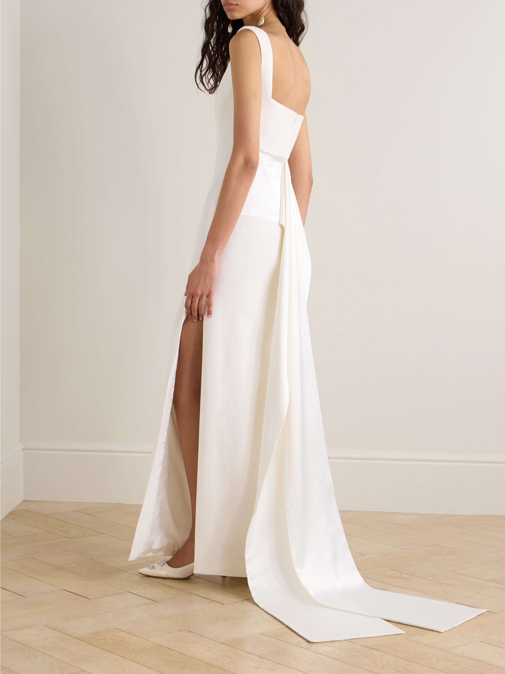 Fiorentina draped satin gown view