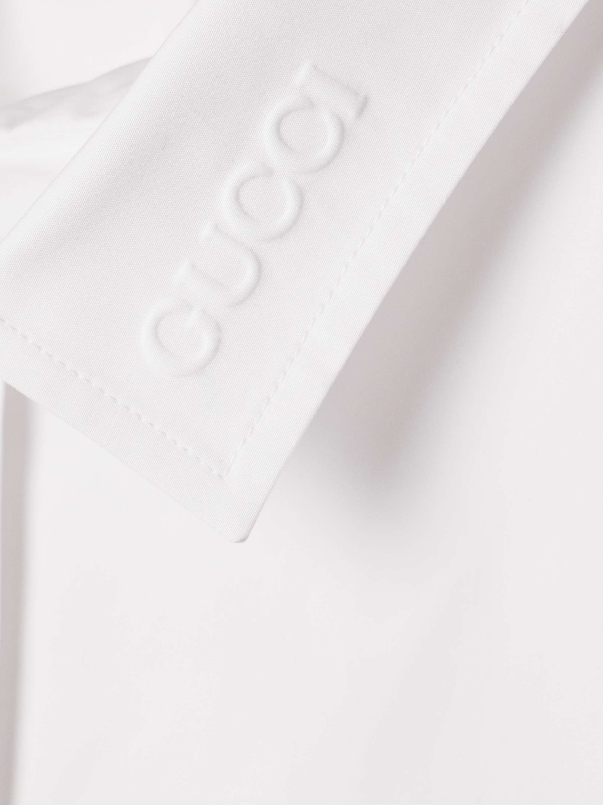 Oversized cotton-poplin shirt view