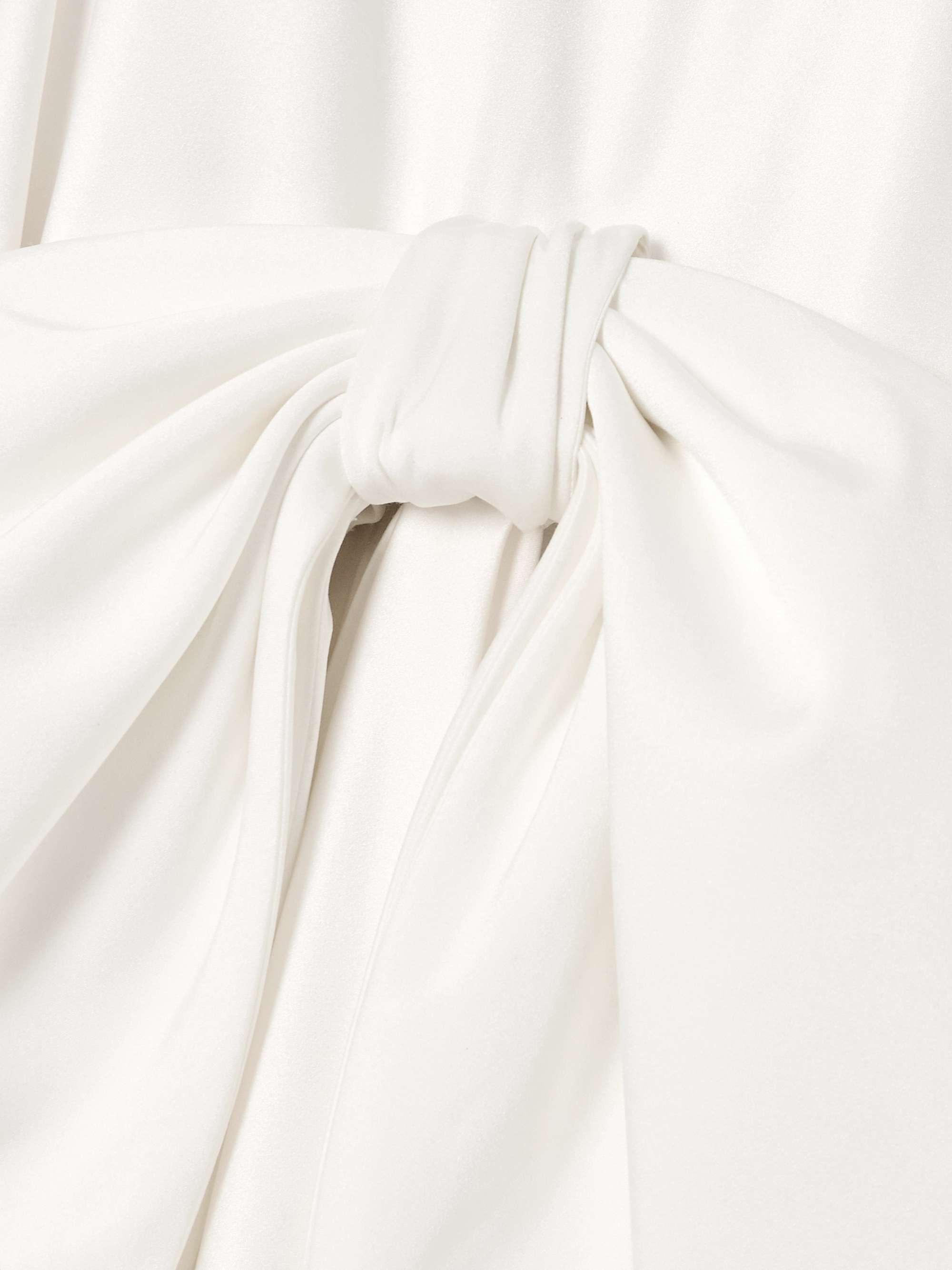 India bow-detailed satin gown view