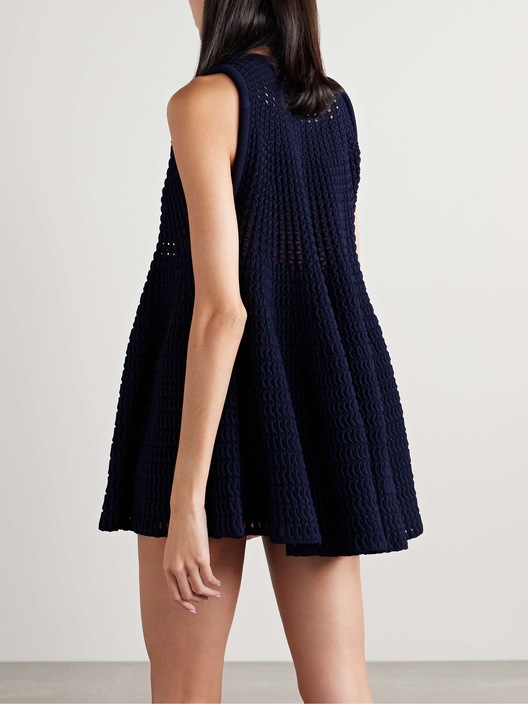 Stretch-knit mini dress view