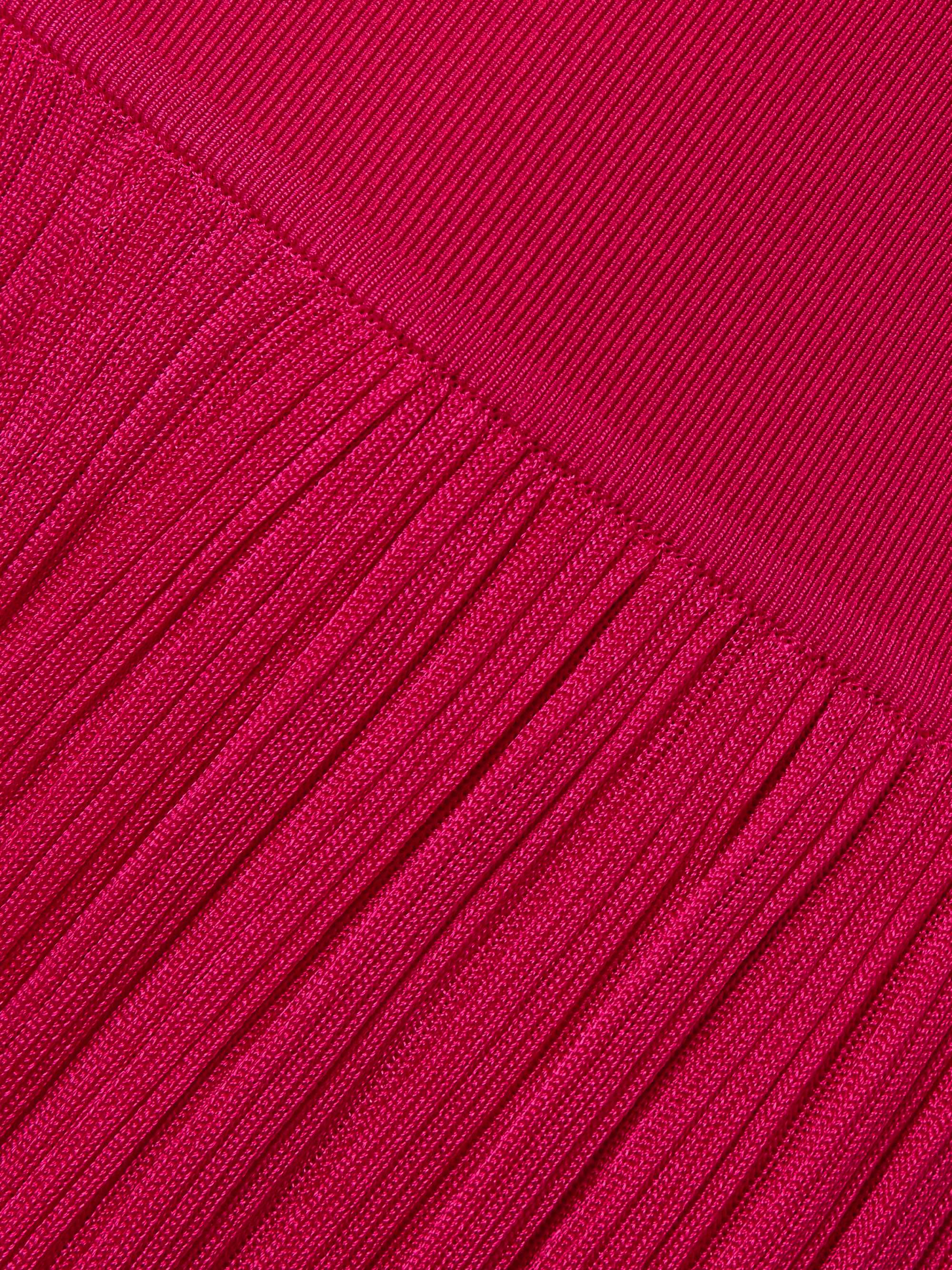 Strapless pleated stretch-knit jumpsuit view