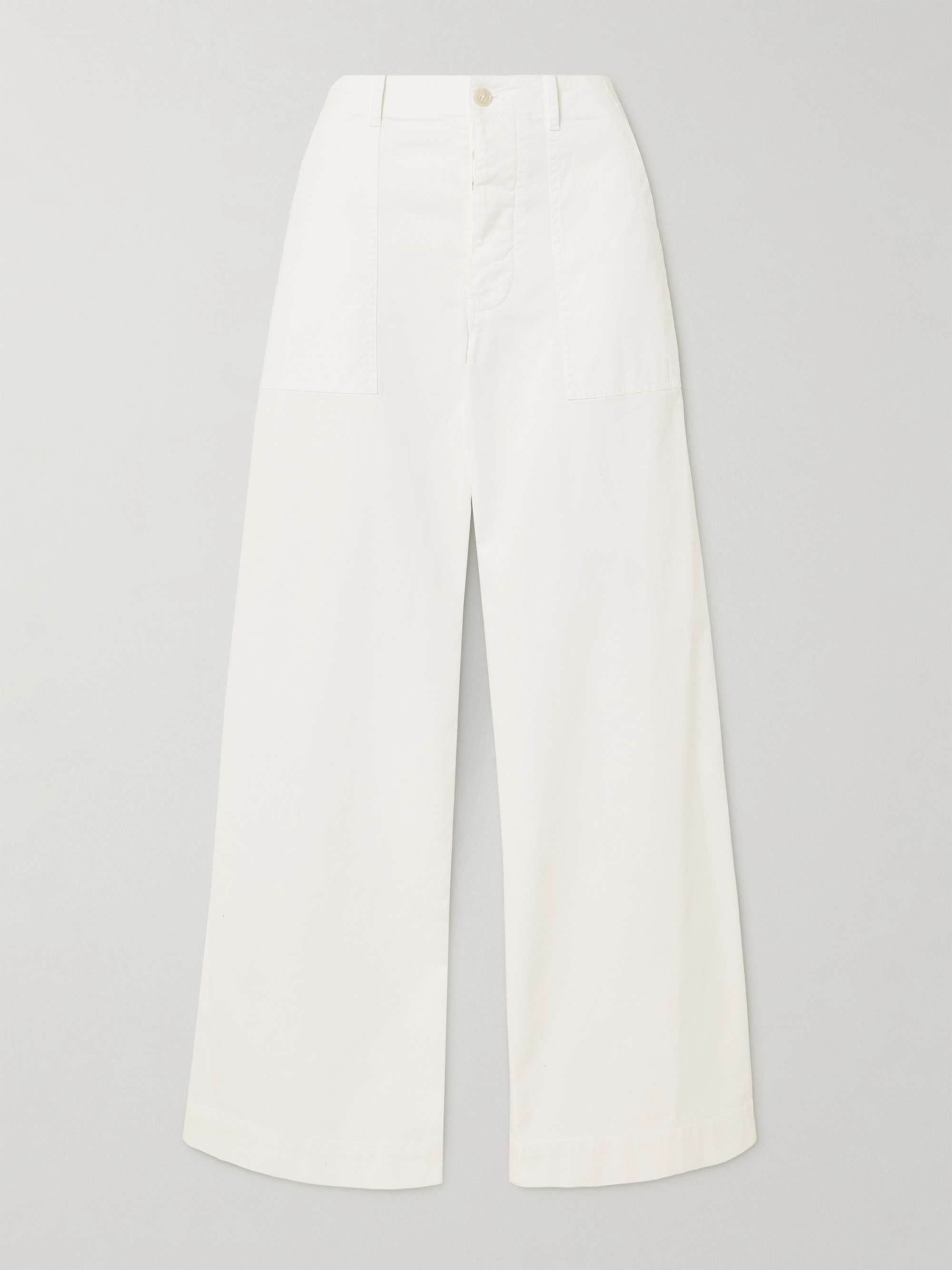 Leon cotton straight-leg pants view