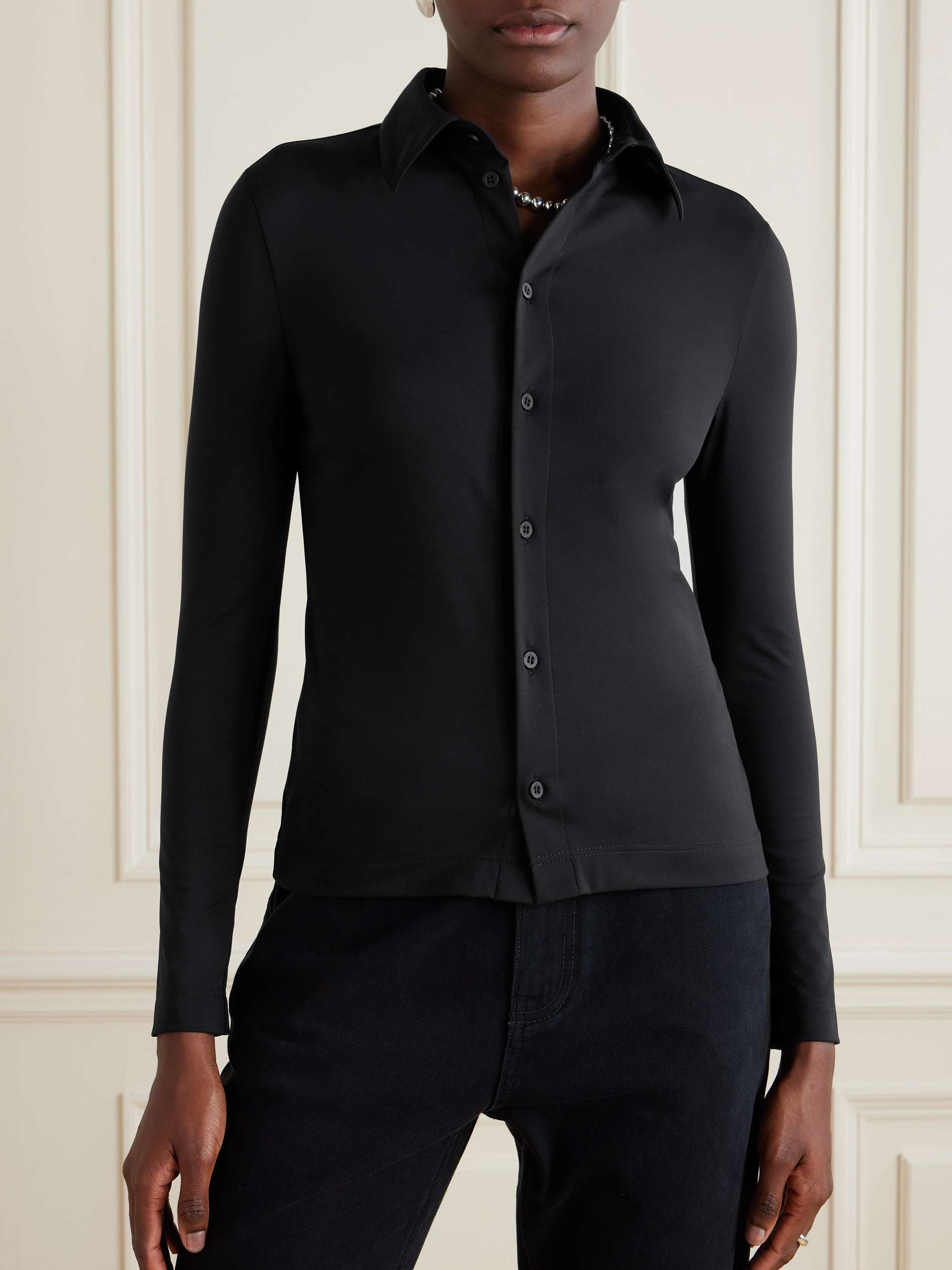 Stretch-jersey shirt view