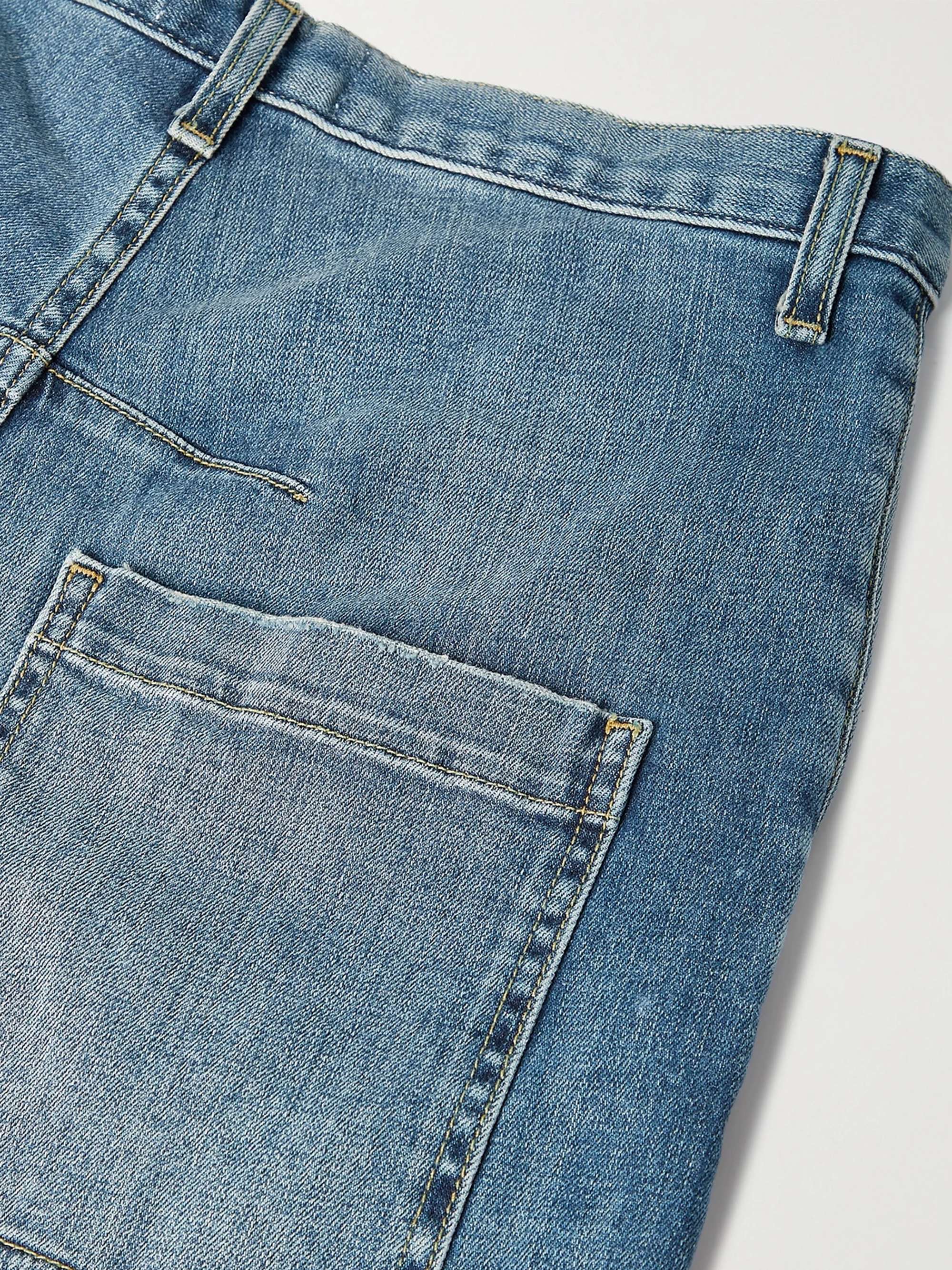 Emerson mid-rise barrel-leg jeans view