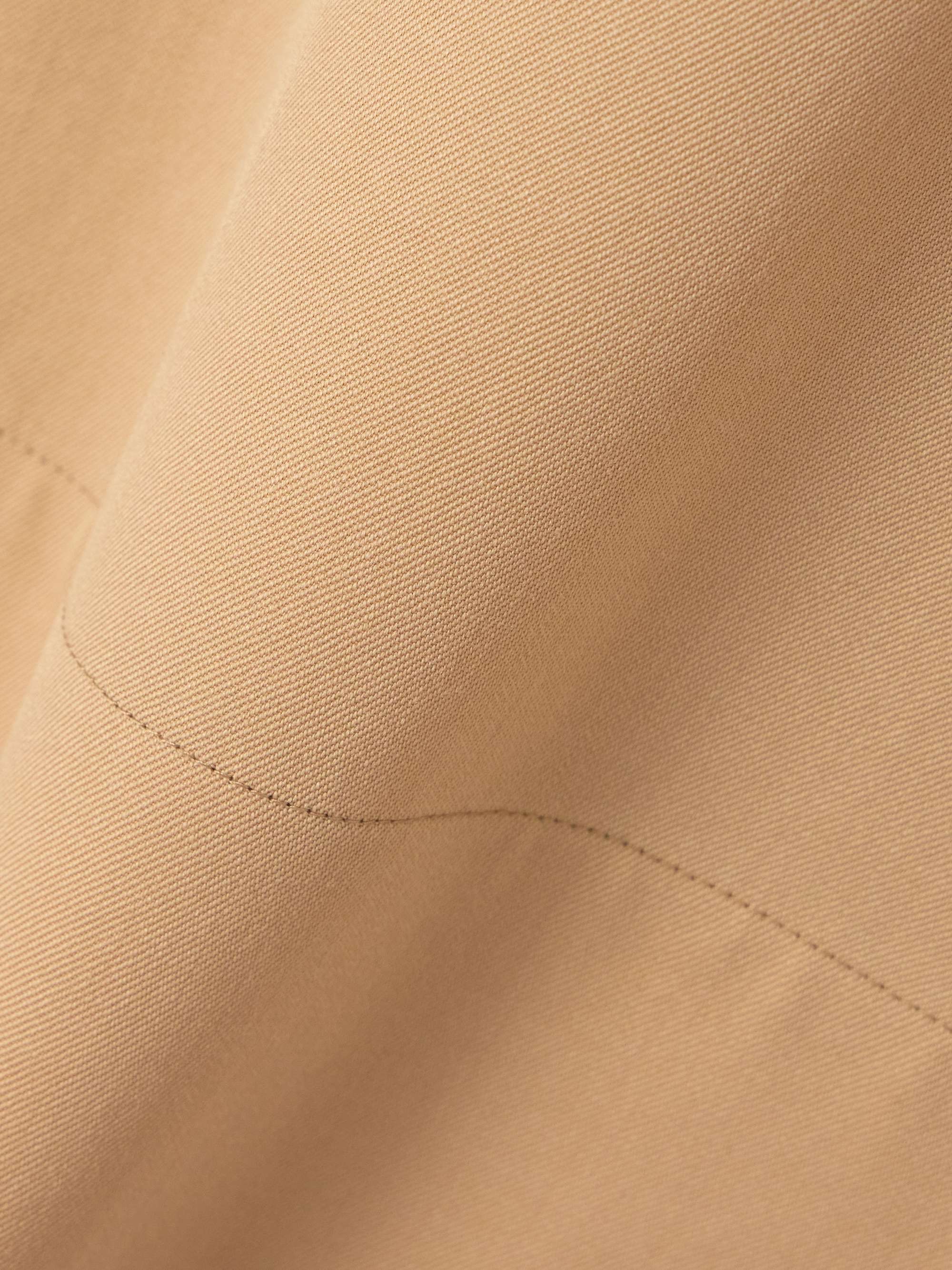 Paneled asymmetric wool-twill midi skirt view