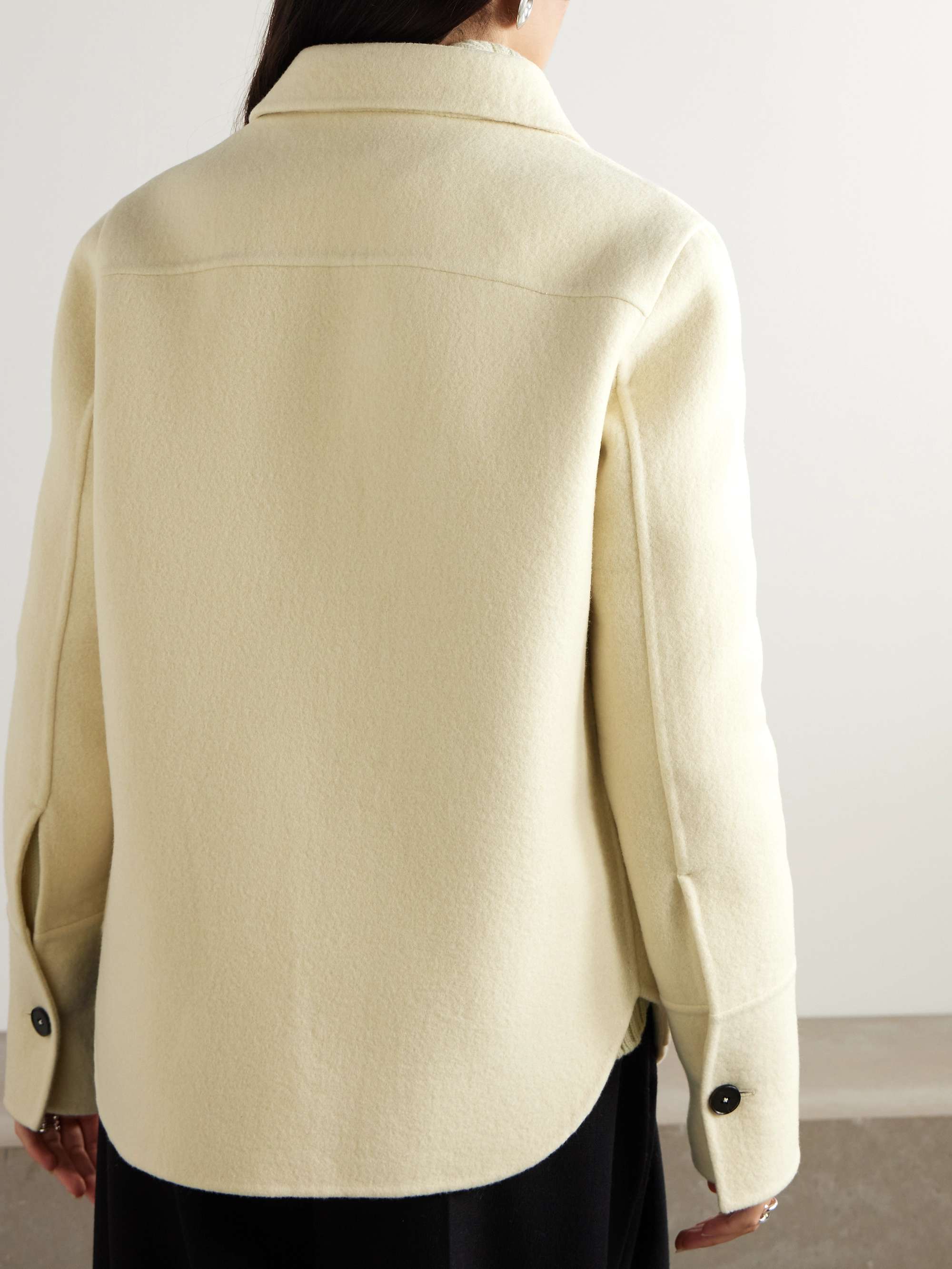 Brushed-cashmere jacket view