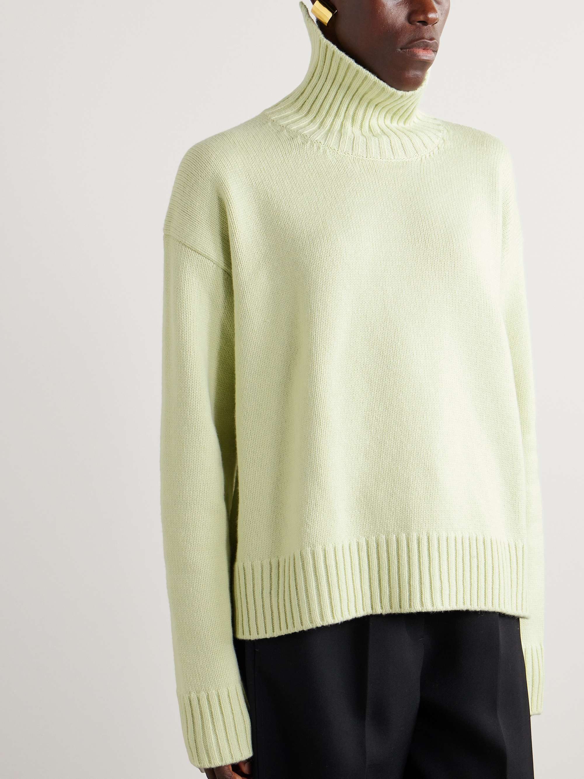 Cashmere-blend turtleneck sweater view