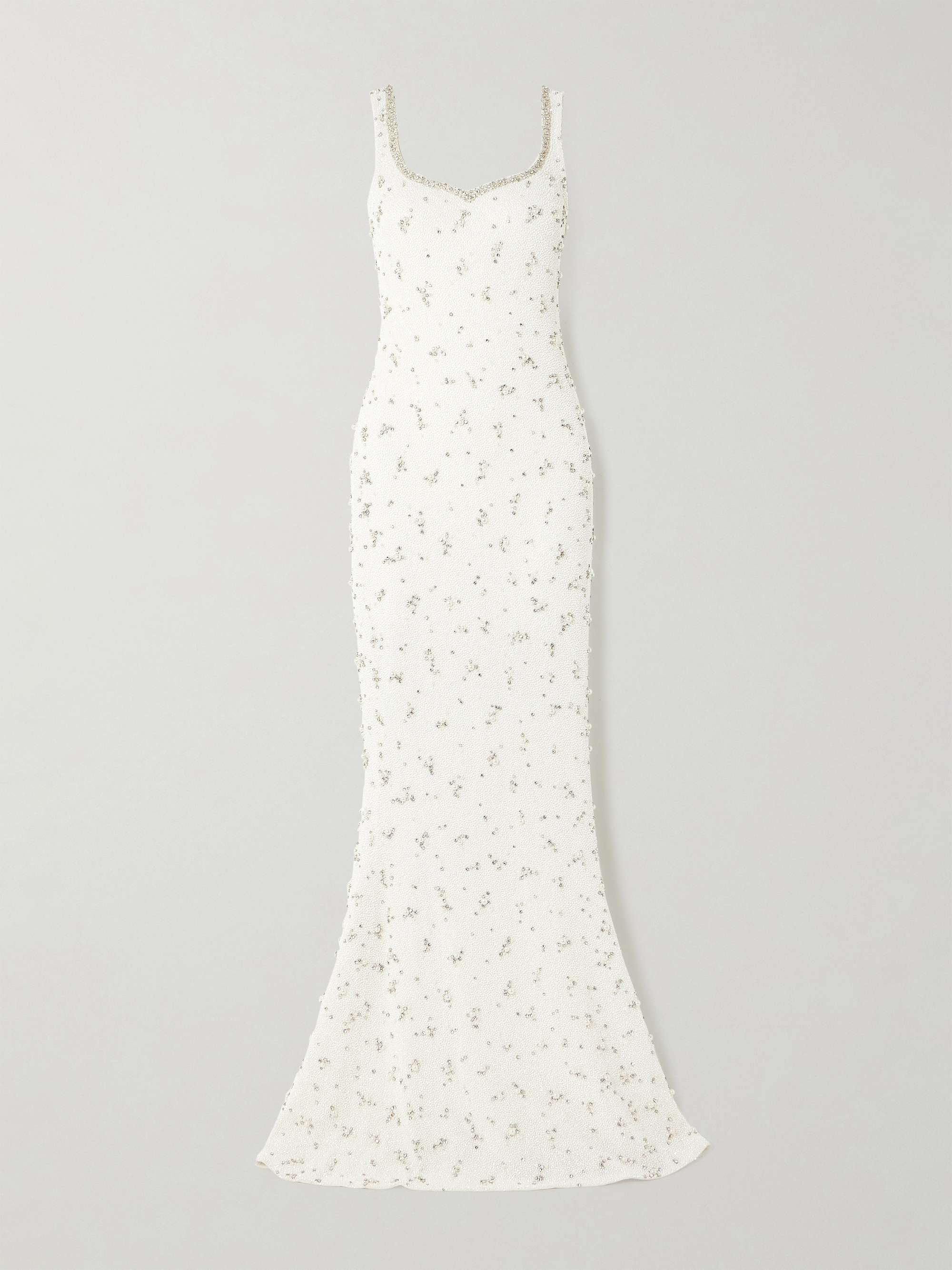 Embellished stretch-tulle gown view