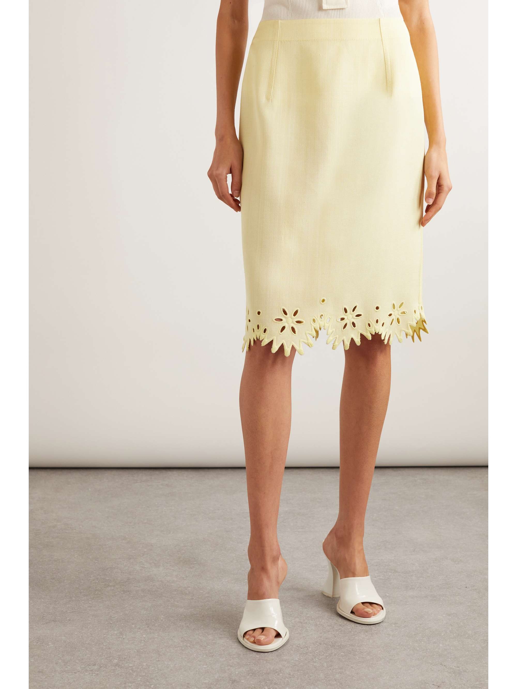 Broderie anglaise skirt view